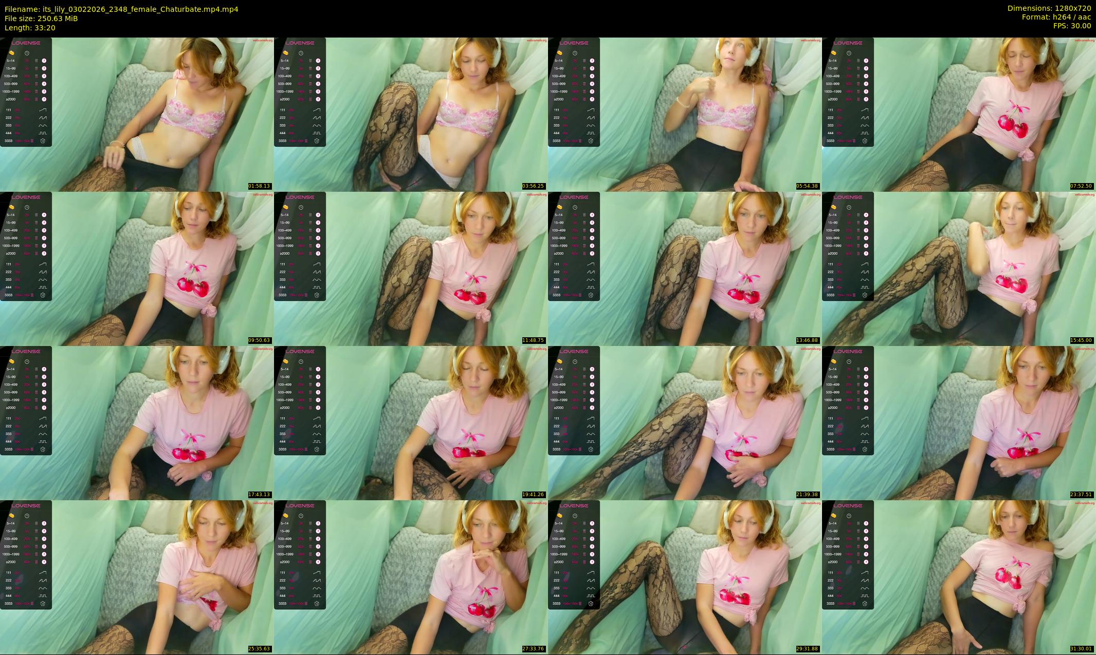 its_lily — 34 minute Chaturbate female cam show recording, 720p, Feb 3, 2026