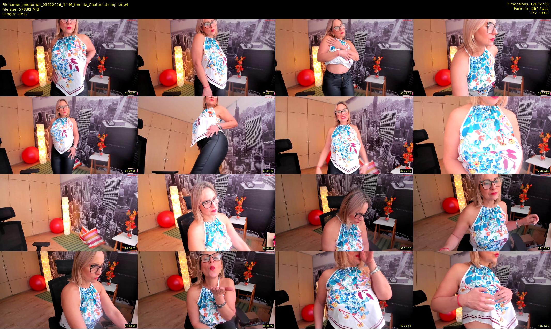janeturner — 50 minute Chaturbate female cam show recording, 720p, Feb 3, 2026