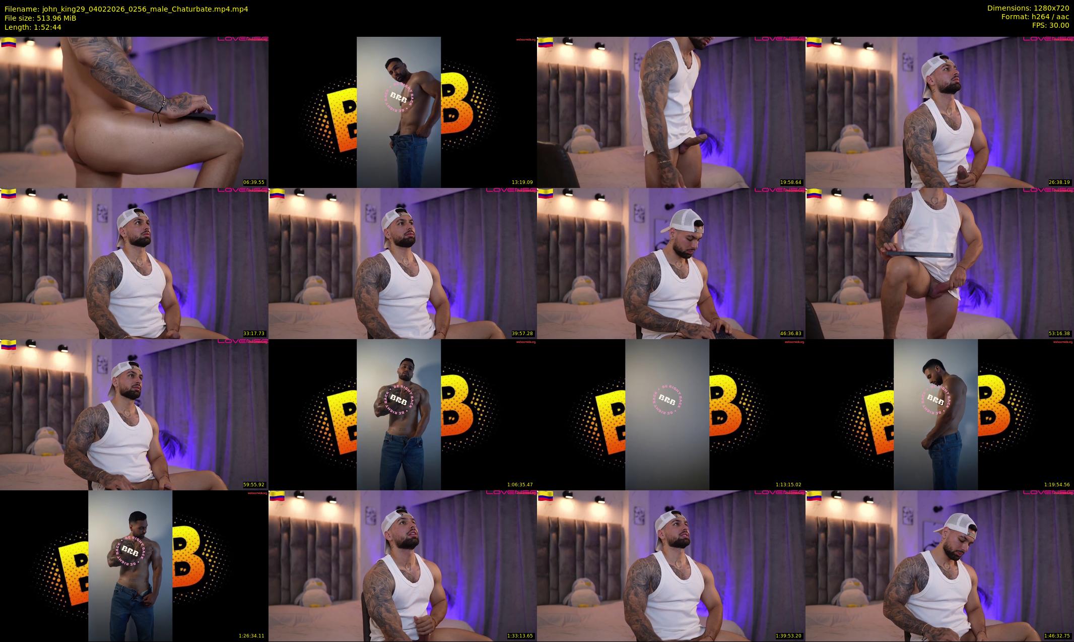 john_king29 — 113 minute Chaturbate male cam show recording, 720p, Feb 4, 2026