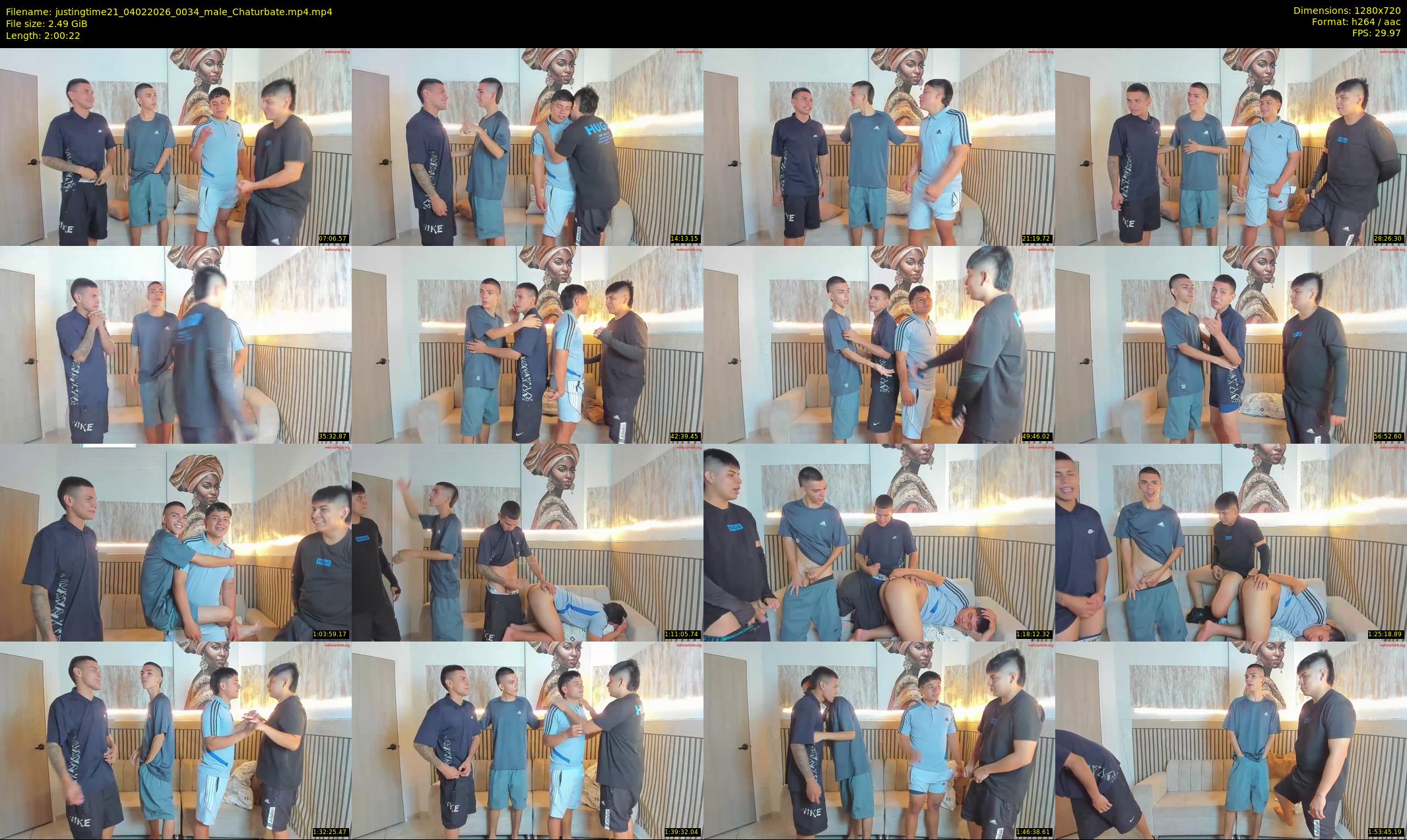 justingtime21 — 121 minute Chaturbate male cam show recording, 720p, Feb 4, 2026