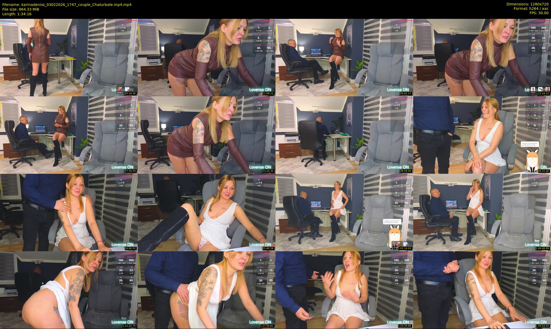 karinadeniss — 95 minute Chaturbate couple cam show recording, 720p, Feb 3, 2026