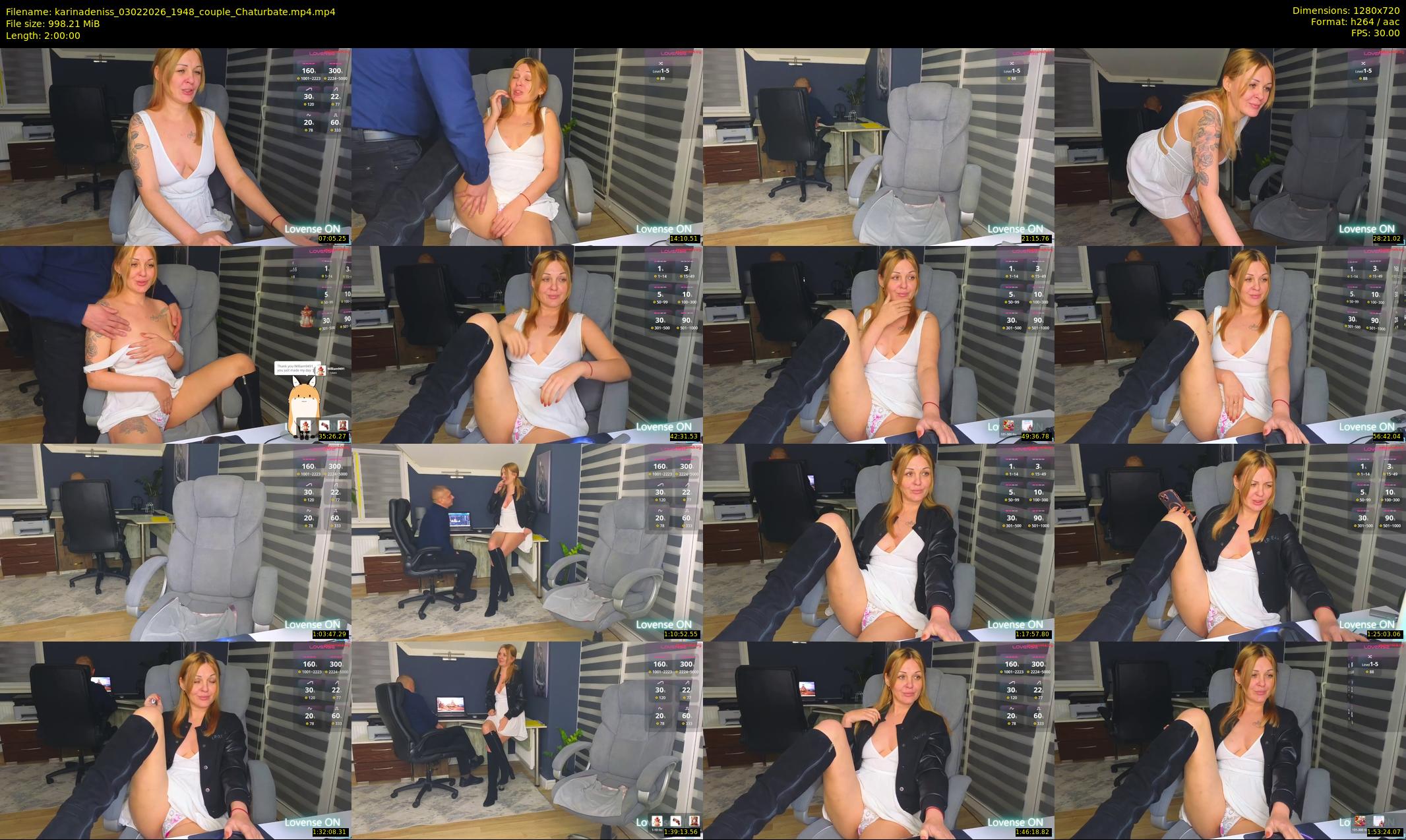 karinadeniss — 120 minute Chaturbate couple cam show recording, 720p, Feb 3, 2026