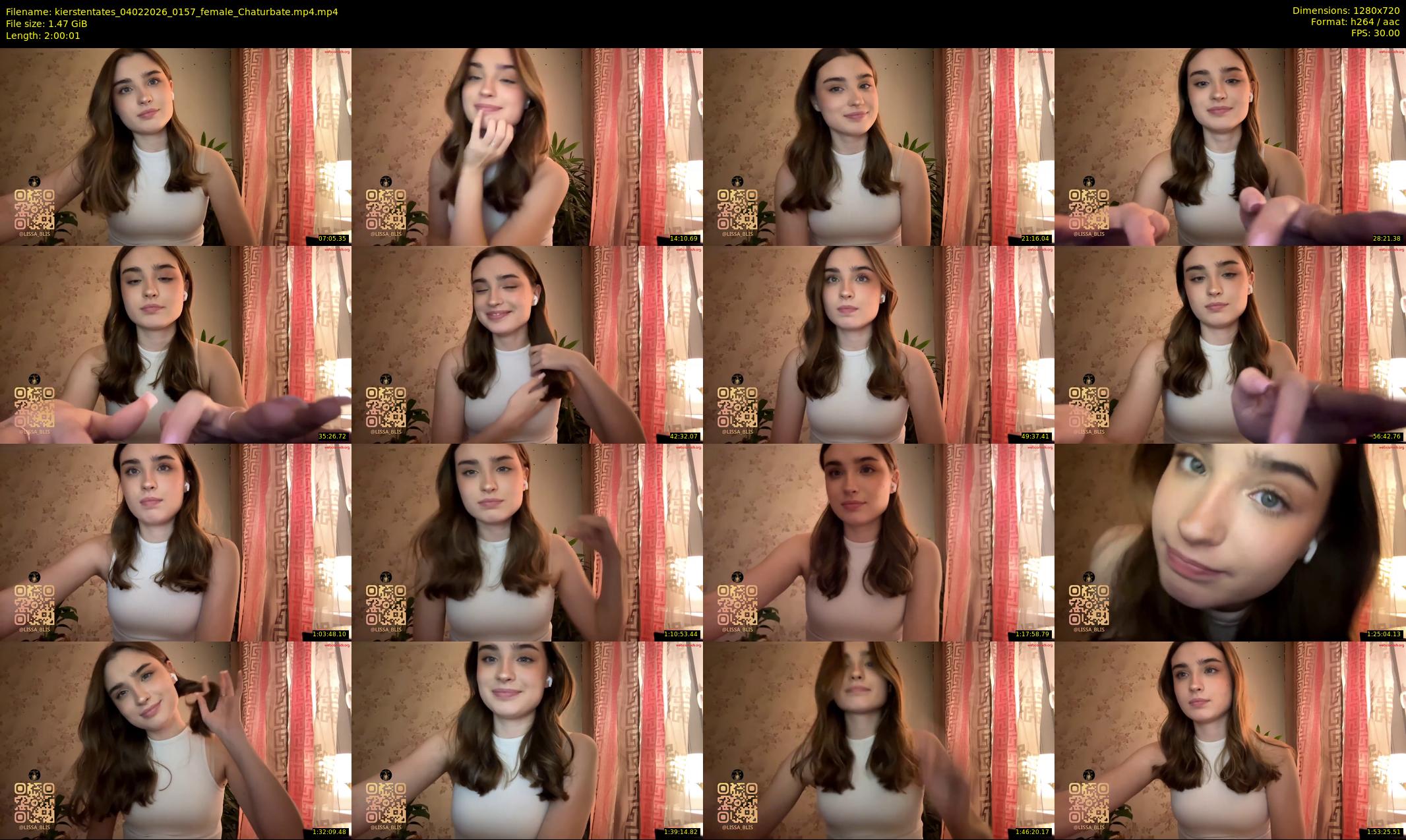 kierstentates — 121 minute Chaturbate female cam show recording, 720p, Feb 4, 2026