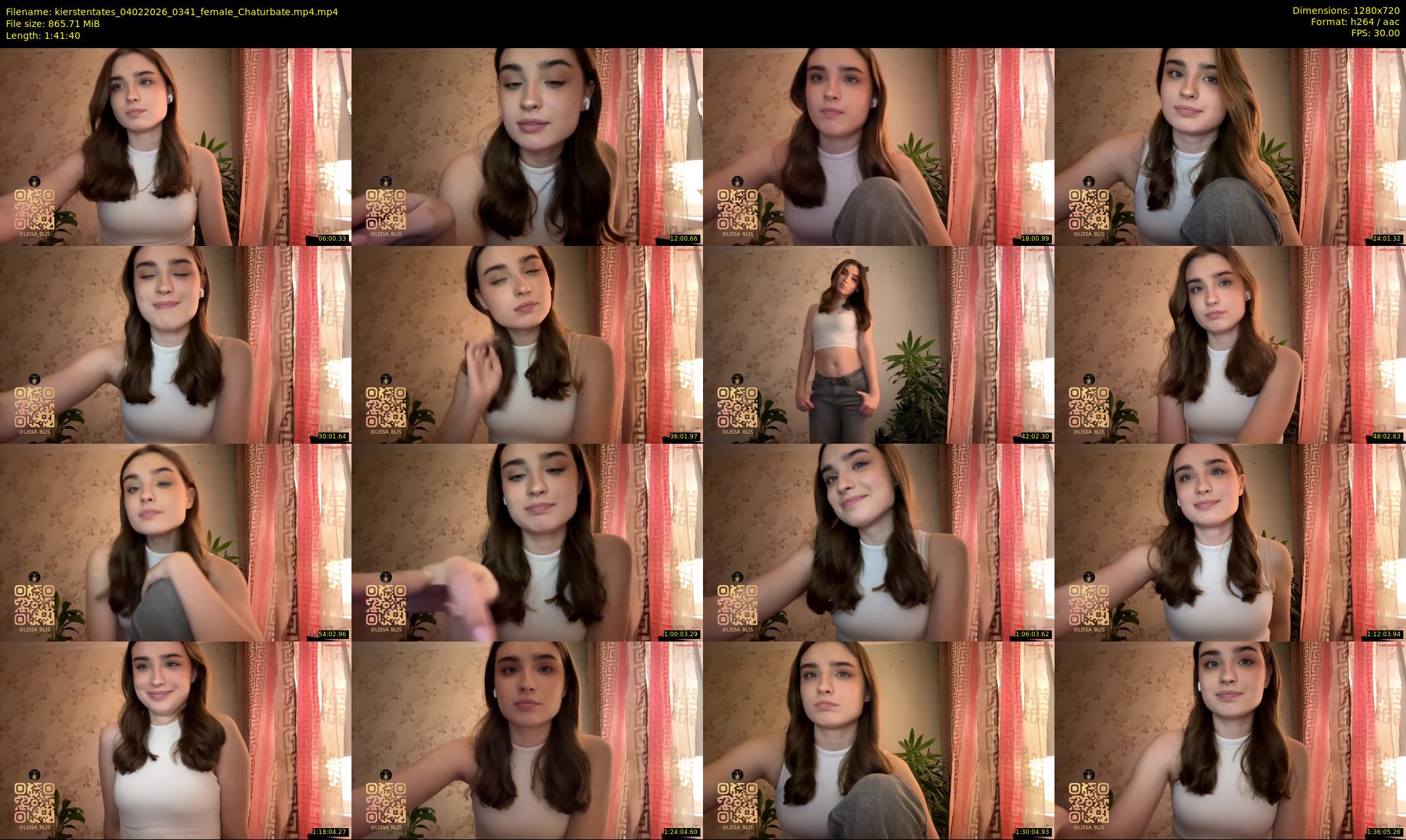 kierstentates — 102 minute Chaturbate female cam show recording, 720p, Feb 4, 2026