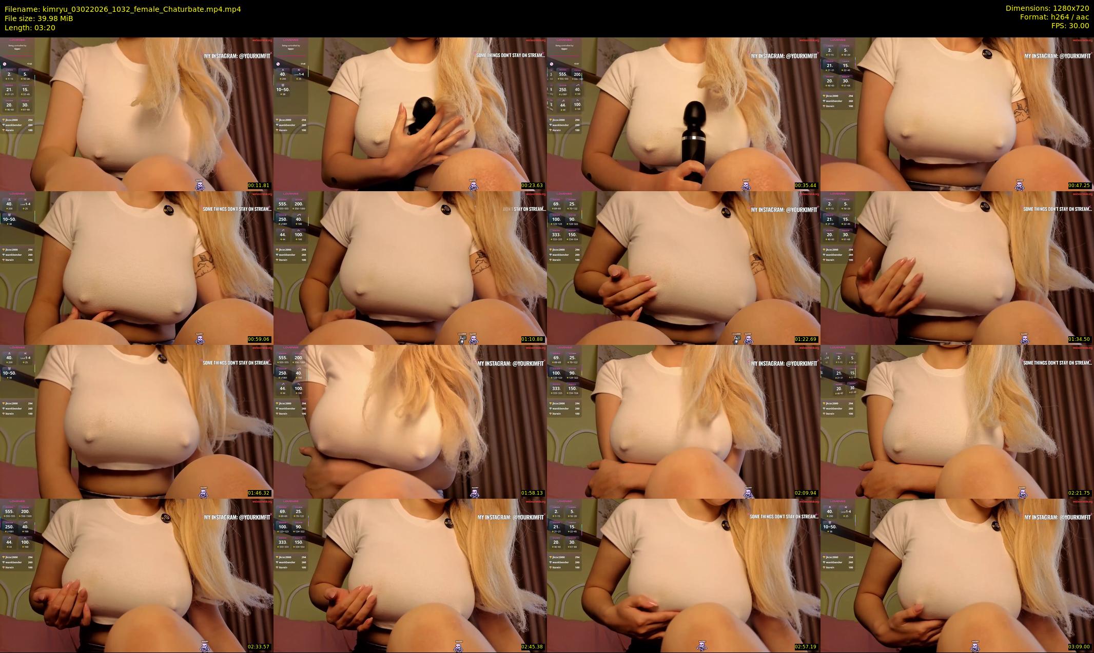 kimryu — 4 minute Chaturbate female cam show recording, 720p, Feb 3, 2026