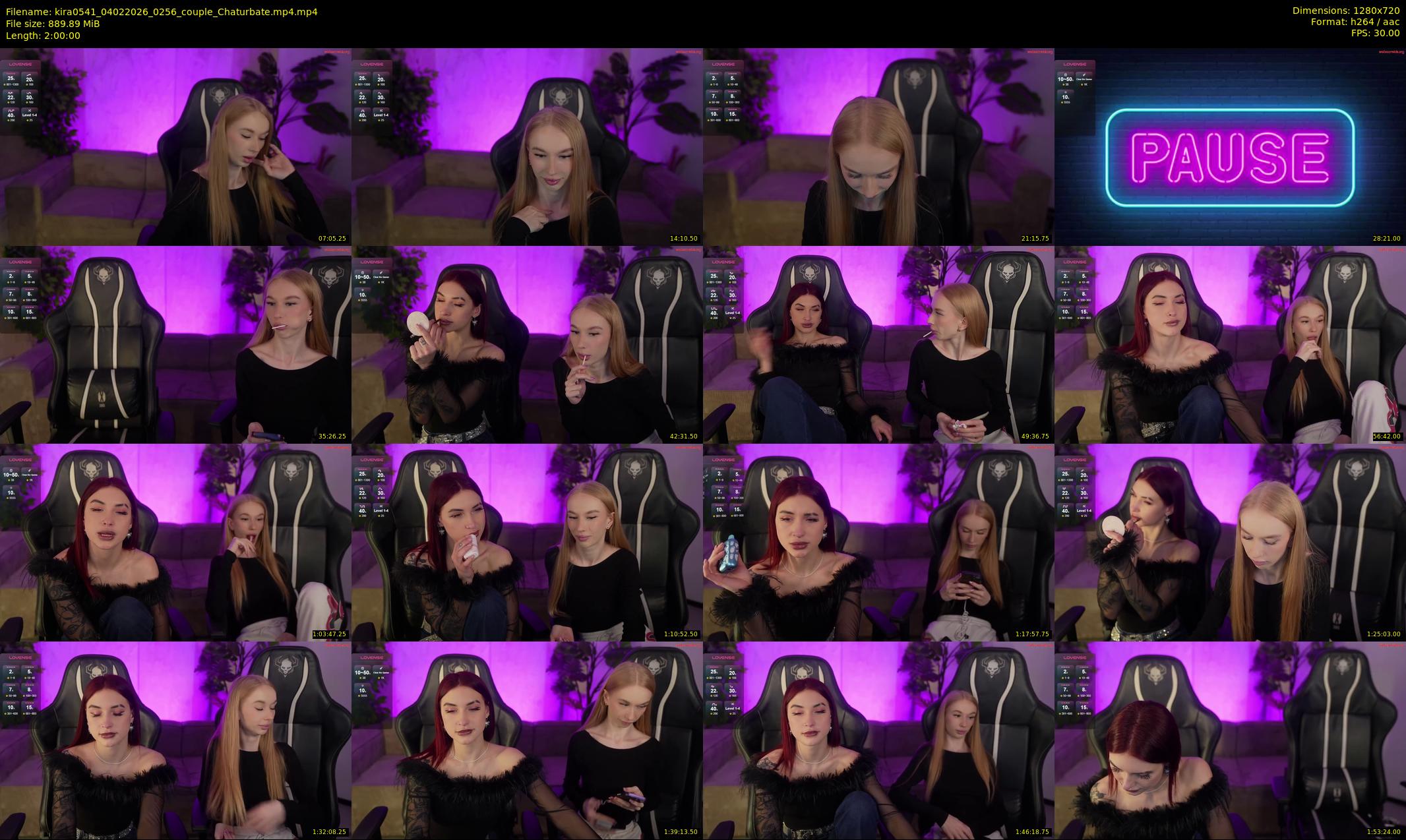 kira0541 — 120 minute Chaturbate couple cam show recording, 720p, Feb 4, 2026