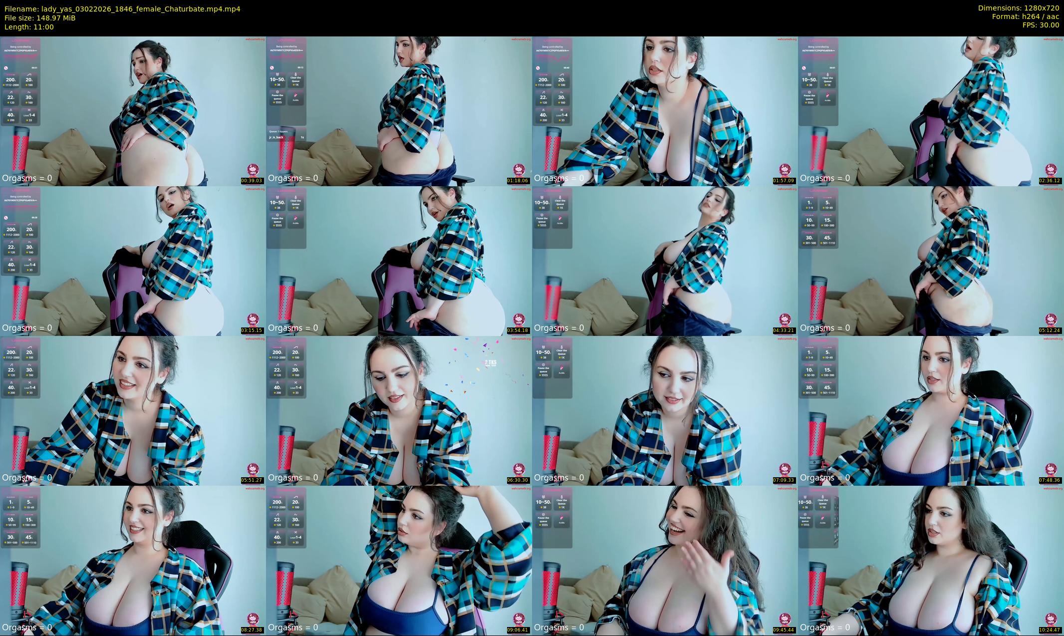 lady_yas — 11 minute Chaturbate female cam show recording, 720p, Feb 3, 2026