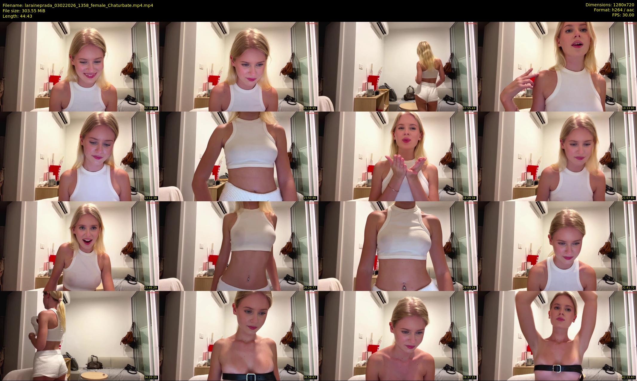 laraineprada — 45 minute Chaturbate female cam show recording, 720p, Feb 3, 2026