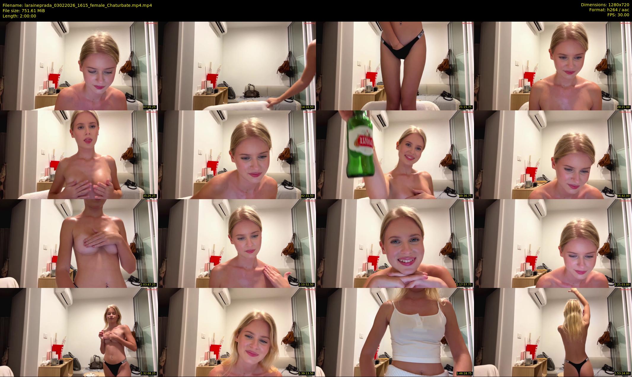 laraineprada — 120 minute Chaturbate female cam show recording, 720p, Feb 3, 2026