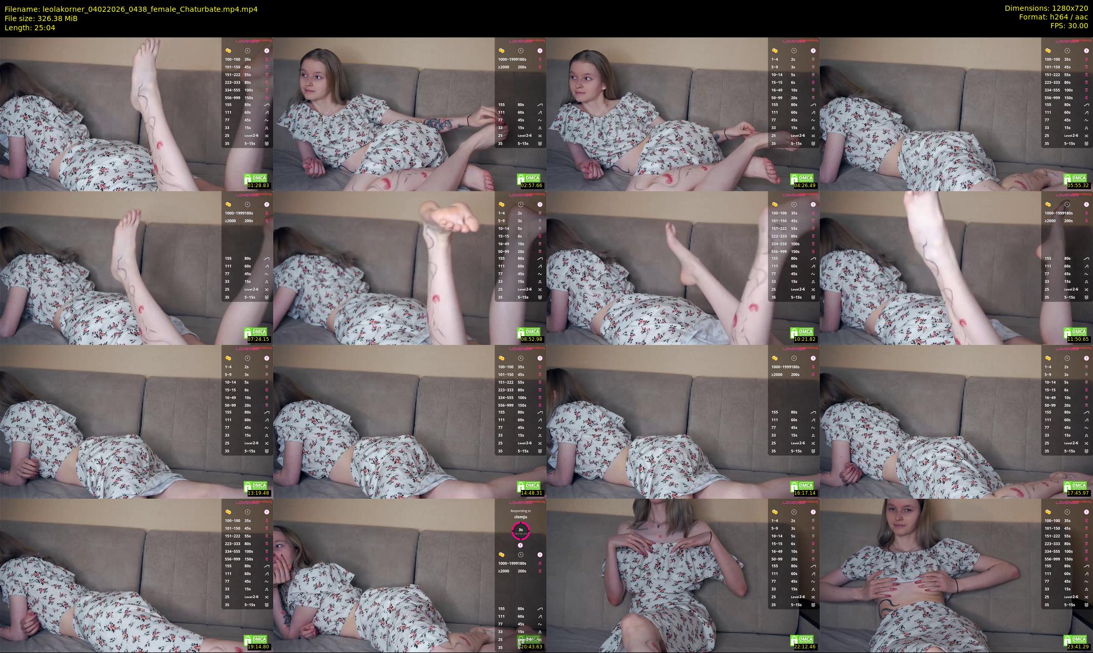 leolakorner — 26 minute Chaturbate female cam show recording, 720p, Feb 4, 2026