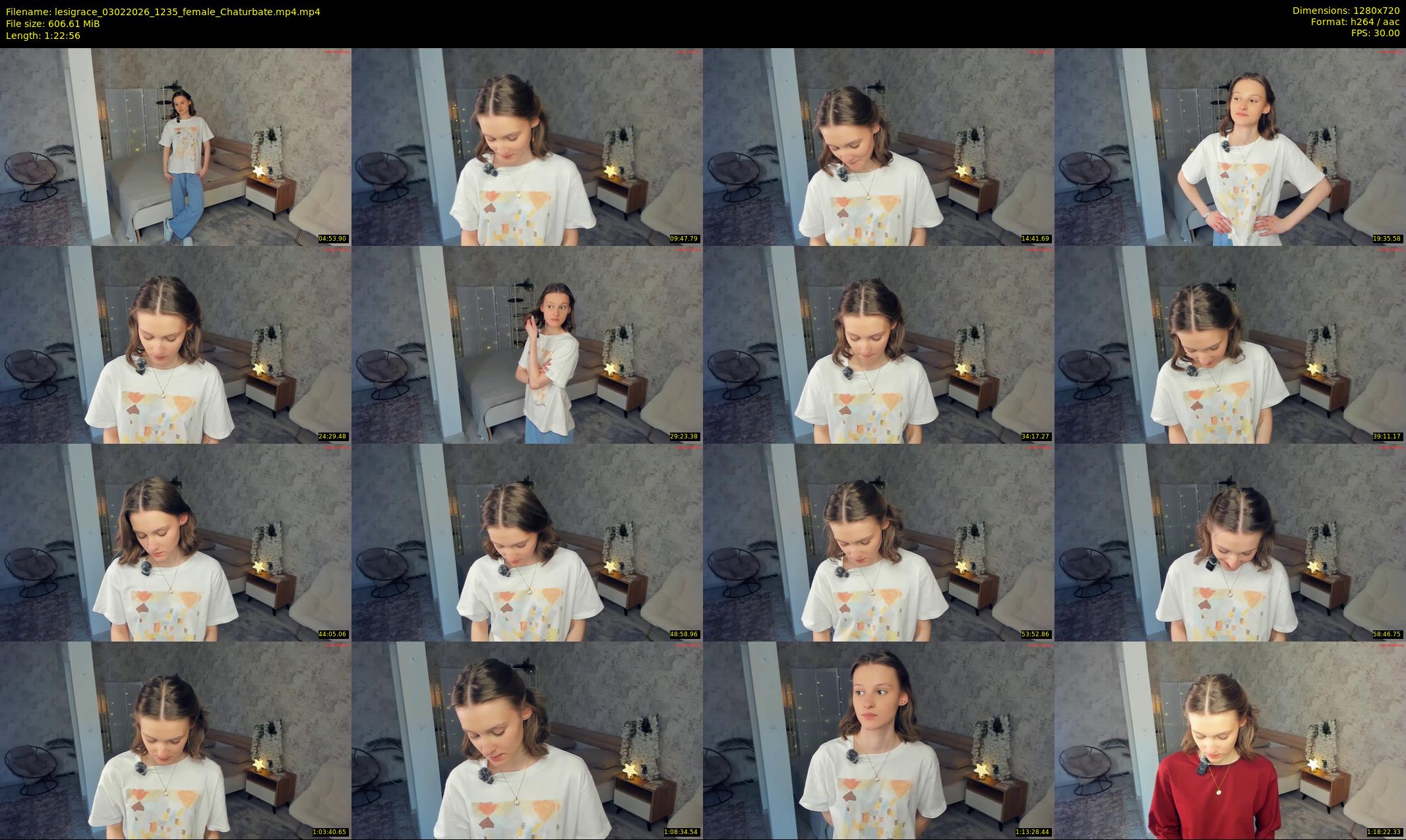 lesigrace — 83 minute Chaturbate female cam show recording, 720p, Feb 3, 2026