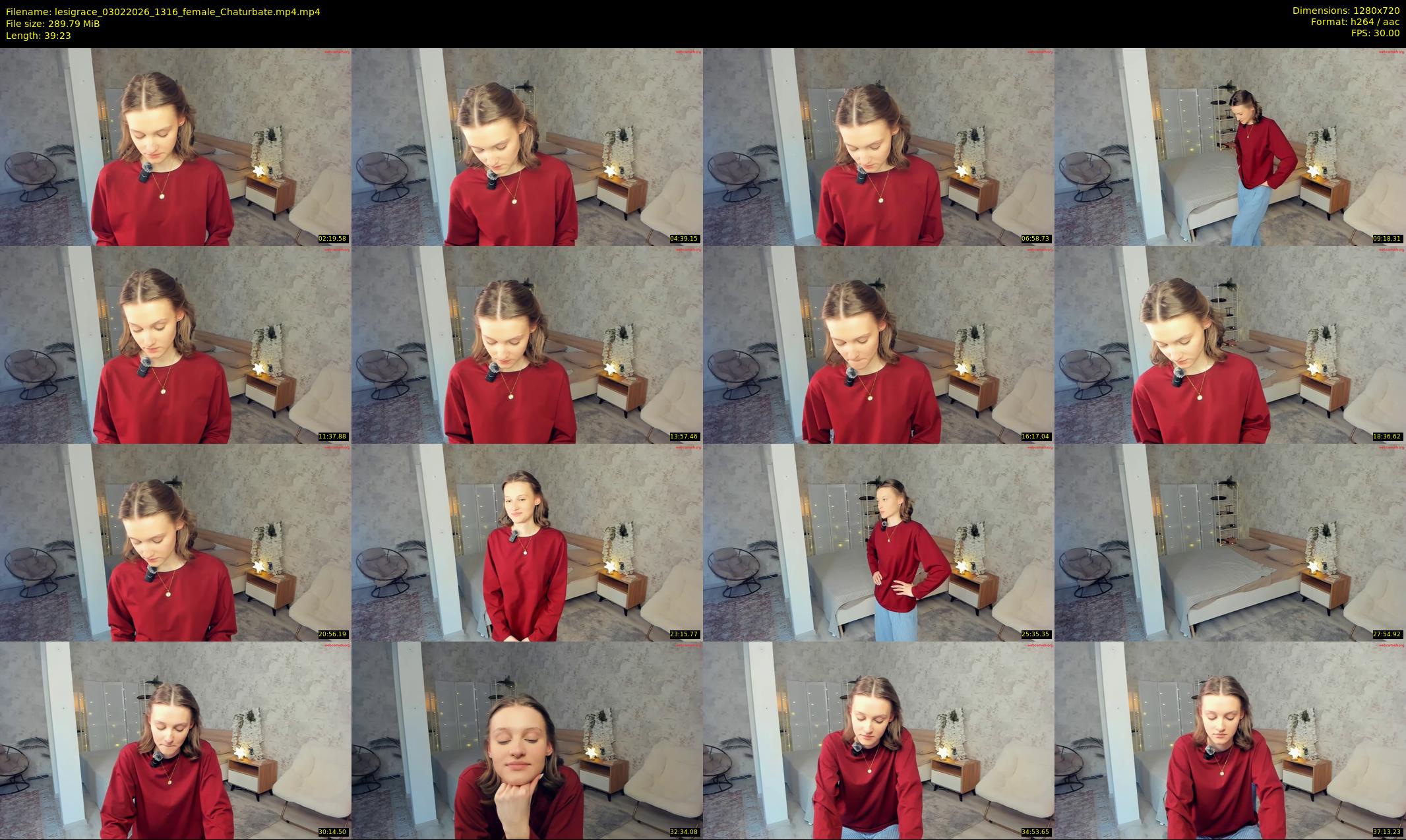 lesigrace — 40 minute Chaturbate female cam show recording, 720p, Feb 3, 2026