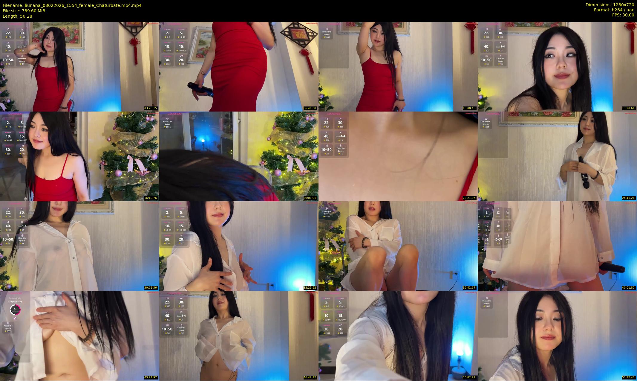 liunana — 57 minute Chaturbate female cam show recording, 720p, Feb 3, 2026