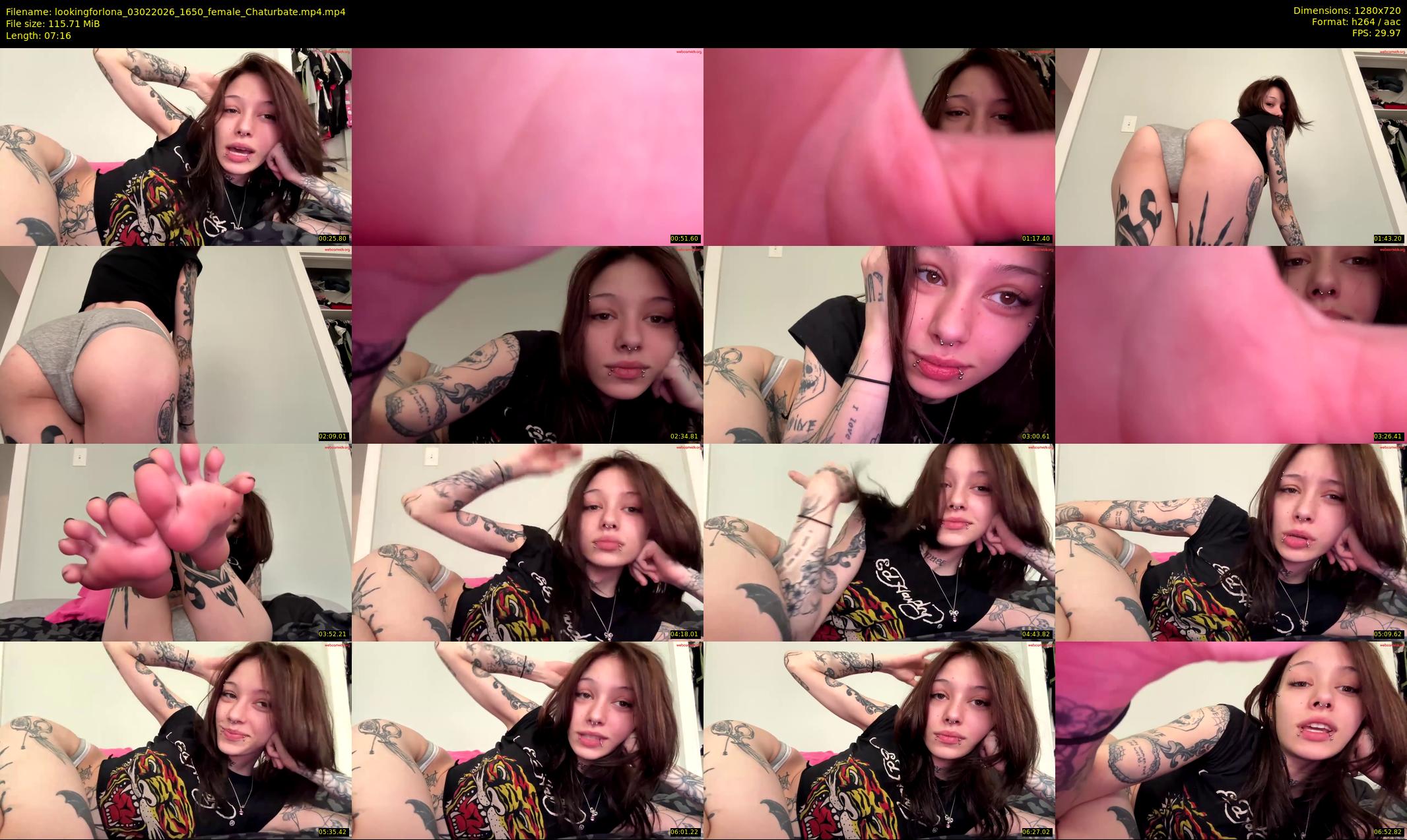 lookingforlona — 8 minute Chaturbate female cam show recording, 720p, Feb 3, 2026