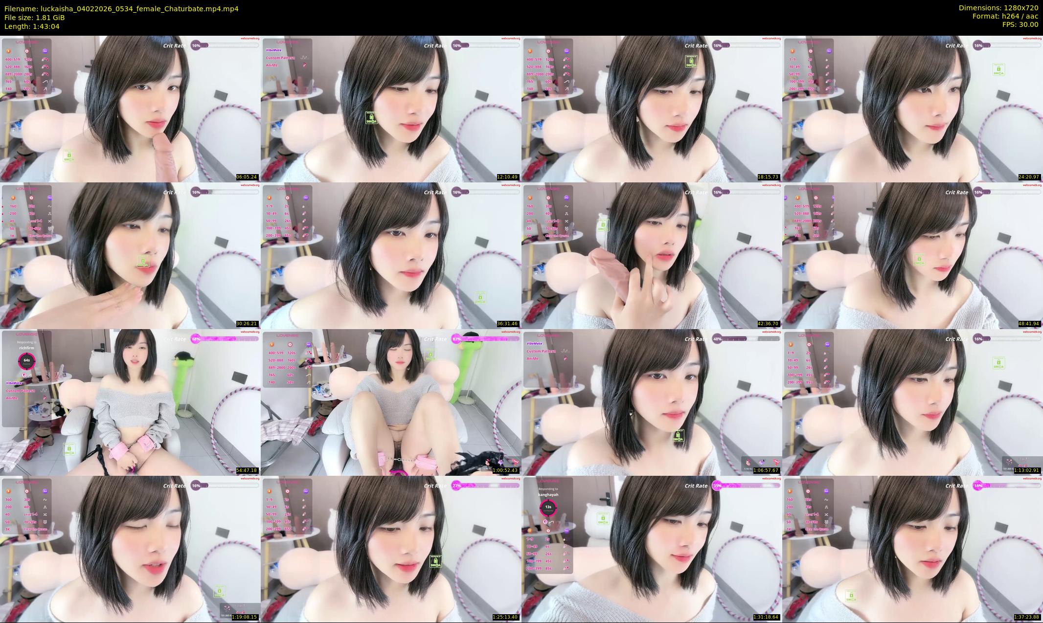 luckaisha — 104 minute Chaturbate female cam show recording, 720p, Feb 4, 2026