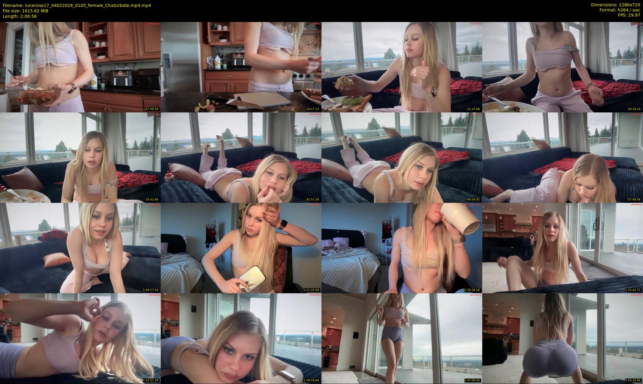lunarose17 — 121 minute Chaturbate female cam show recording, 720p, Feb 4, 2026