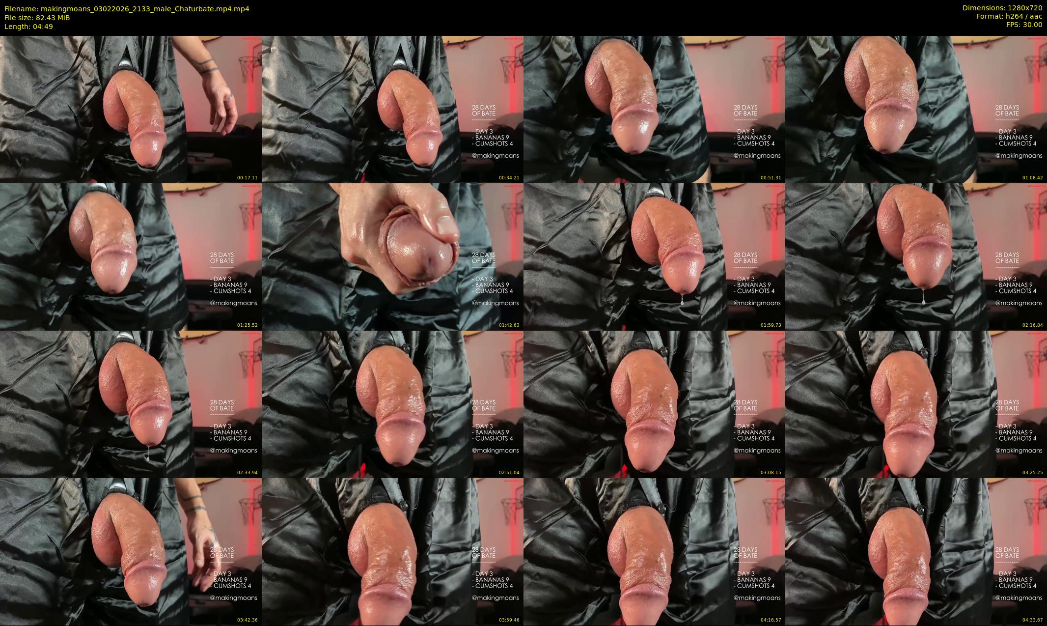 makingmoans — 5 minute Chaturbate male cam show recording, 720p, Feb 3, 2026