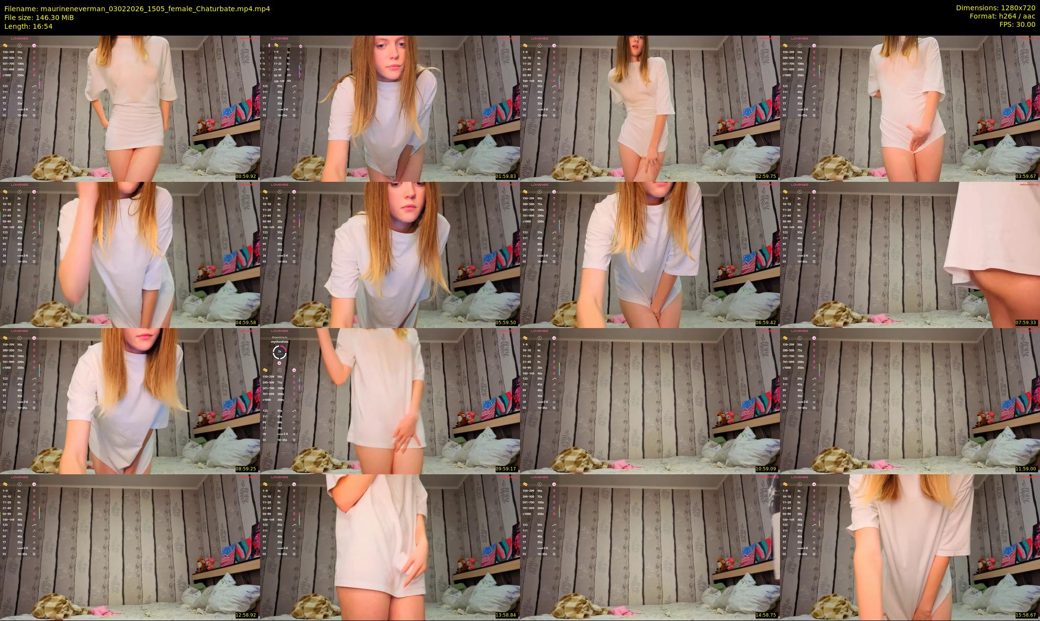 maurineneverman — 17 minute Chaturbate female cam show recording, 720p, Feb 3, 2026