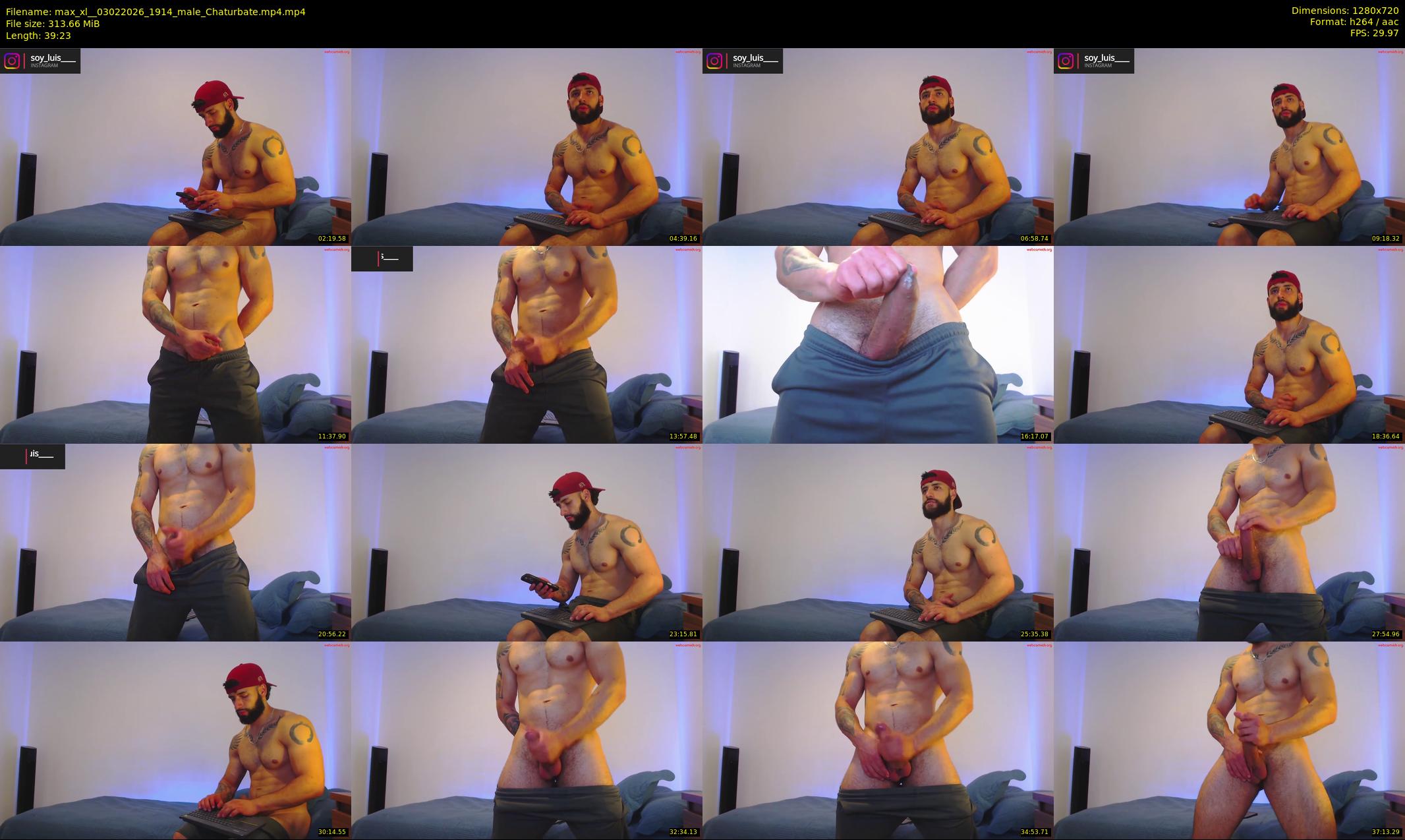 max_xl_ — 40 minute Chaturbate male cam show recording, 720p, Feb 3, 2026
