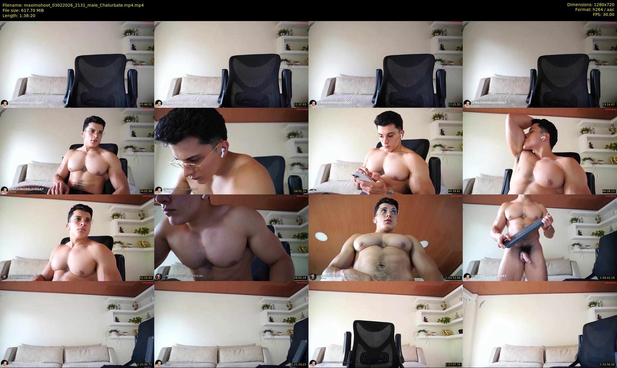 maximohoot — 99 minute Chaturbate male cam show recording, 720p, Feb 3, 2026