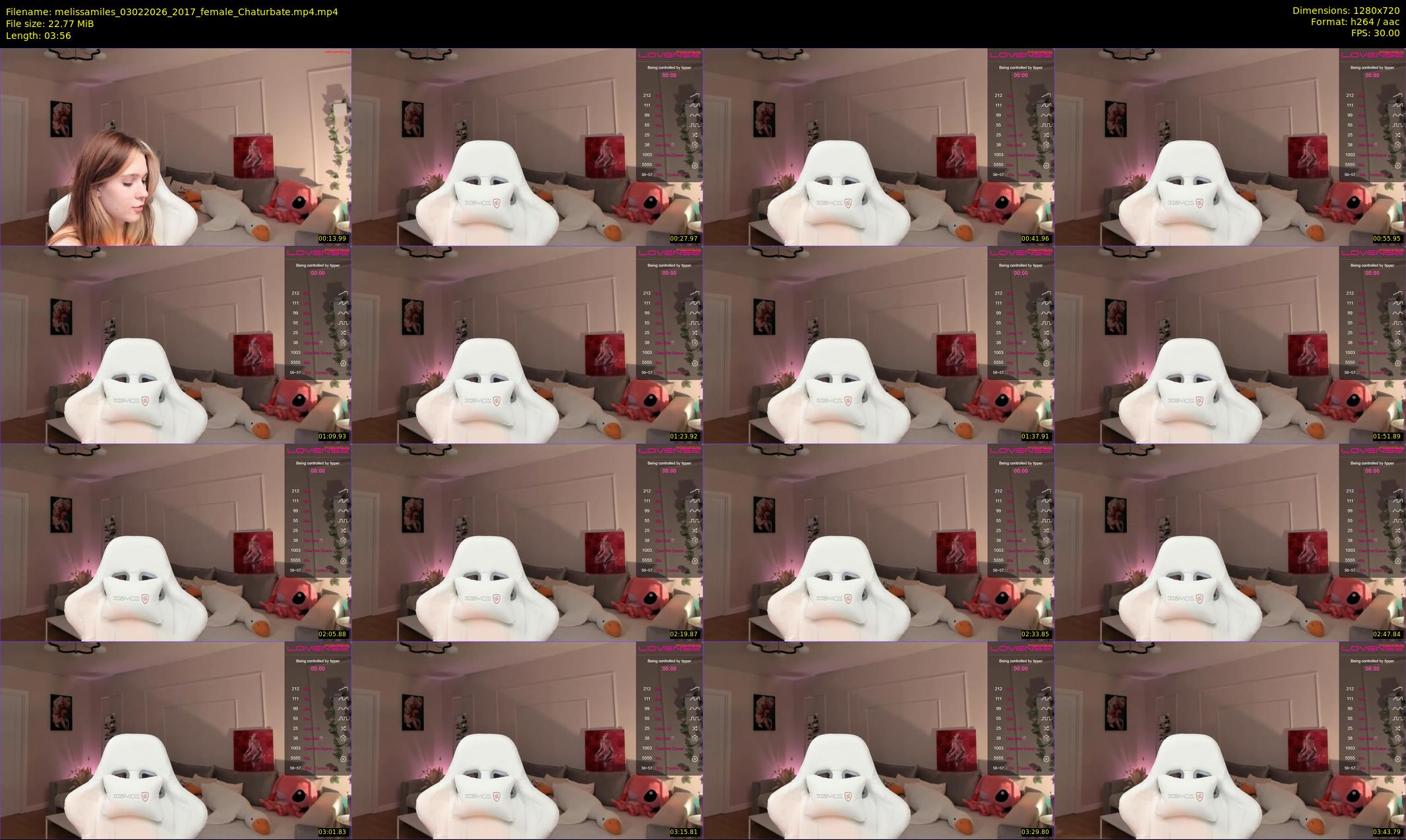 melissamiles — 4 minute Chaturbate female cam show recording, 720p, Feb 3, 2026