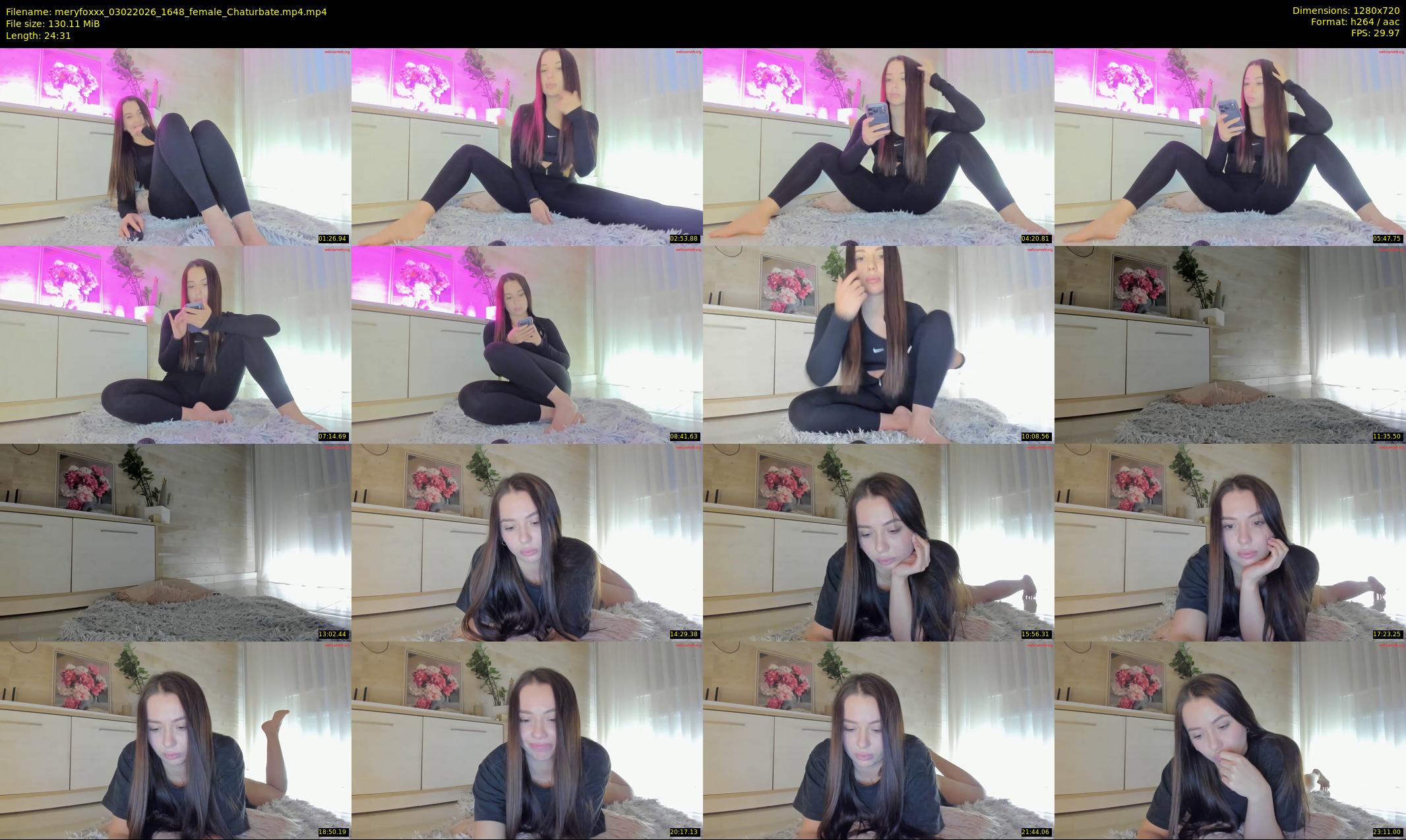 meryfoxxx — 25 minute Chaturbate female cam show recording, 720p, Feb 3, 2026