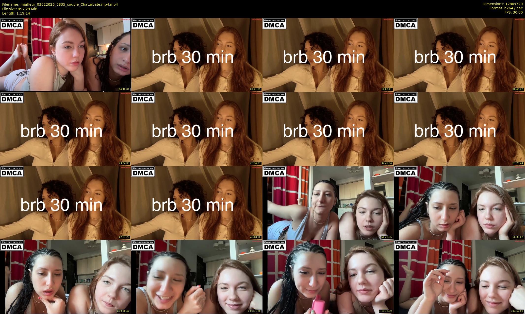 miafleur — 80 minute Chaturbate female cam show recording, 720p, Feb 3, 2026