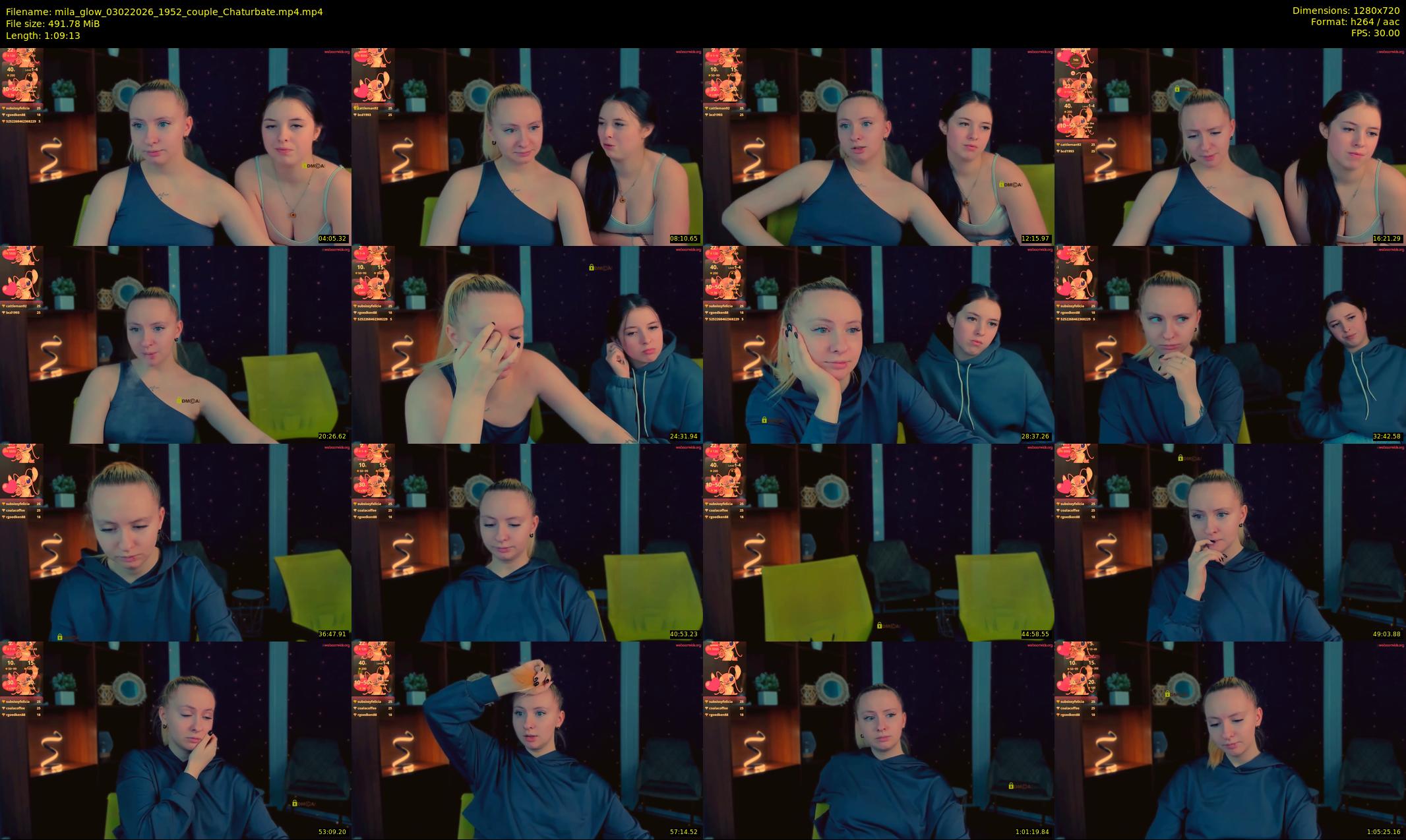 mila_glow — 70 minute Chaturbate female cam show recording, 720p, Feb 3, 2026