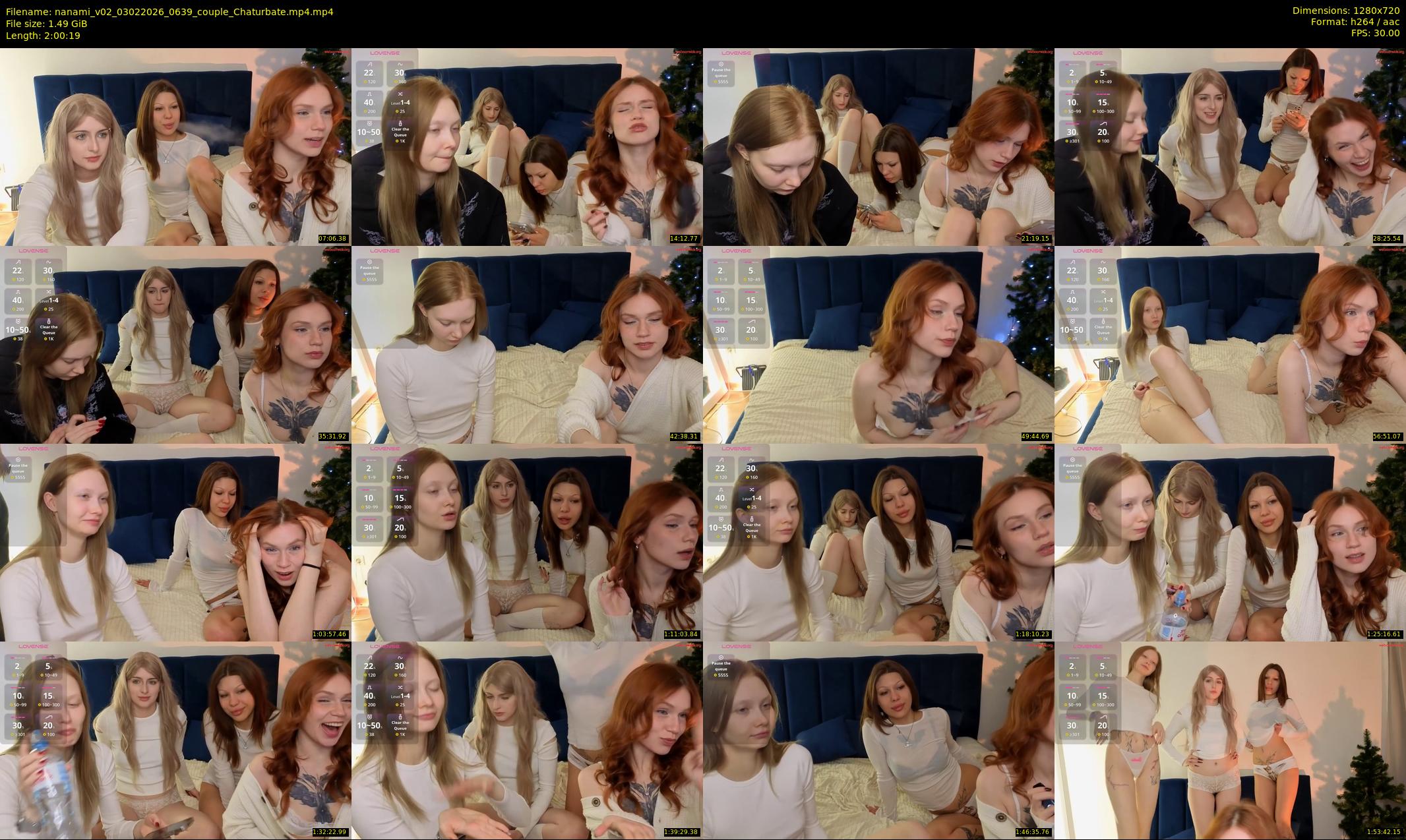nanami_v02 — 121 minute Chaturbate couple cam show recording, 720p, Feb 3, 2026