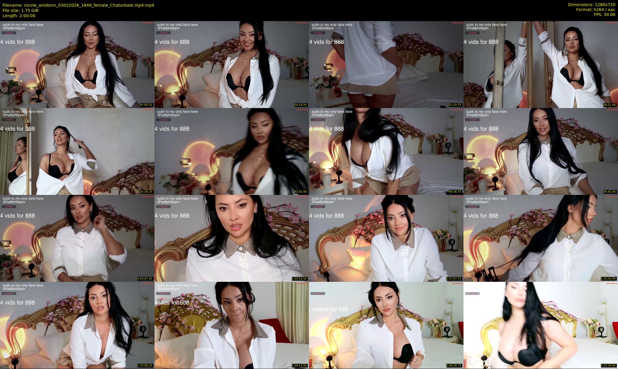 nicole_anistonn — 120 minute Chaturbate female cam show recording, 720p, Feb 3, 2026