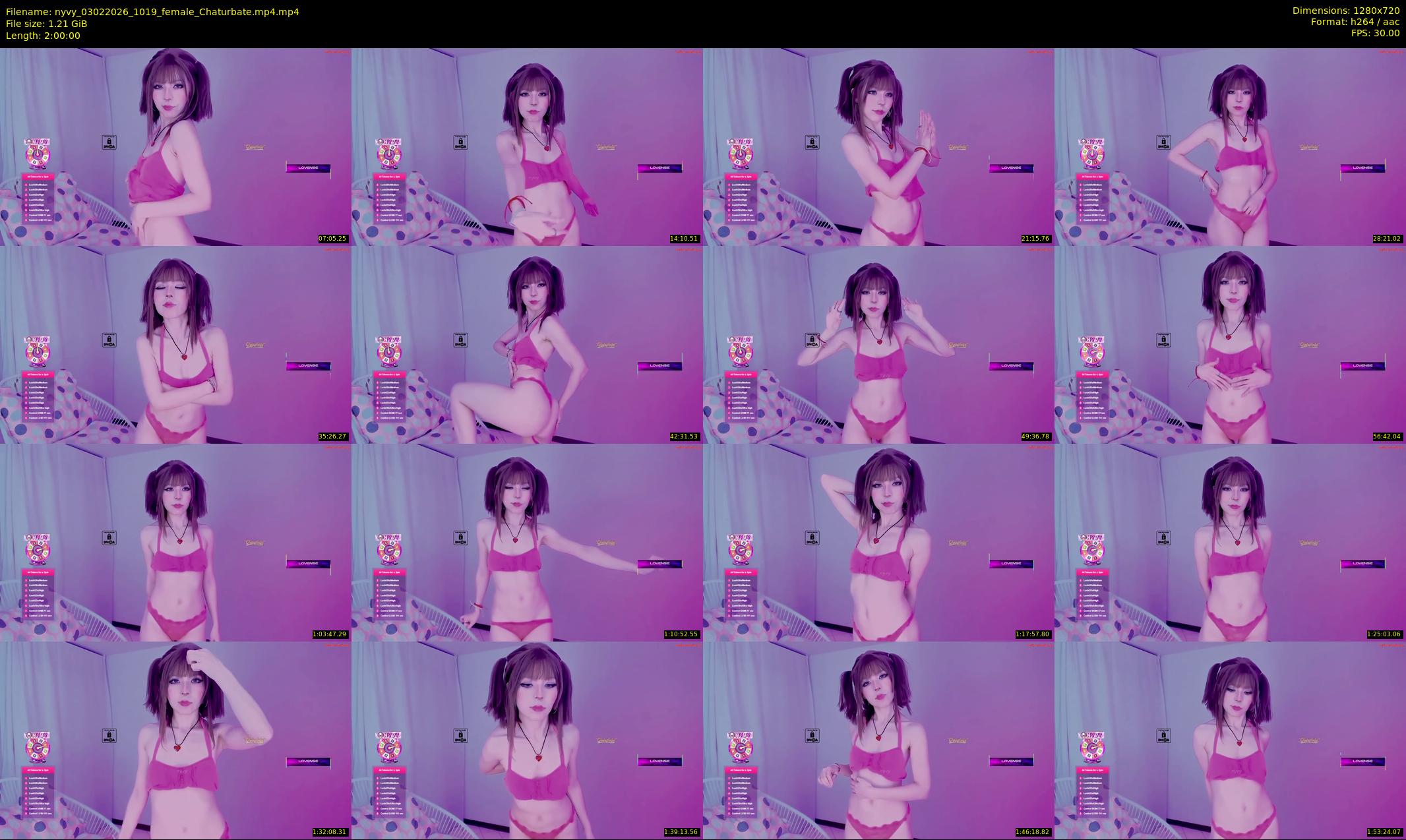 nyvy — 120 minute Chaturbate female cam show recording, 720p, Feb 3, 2026