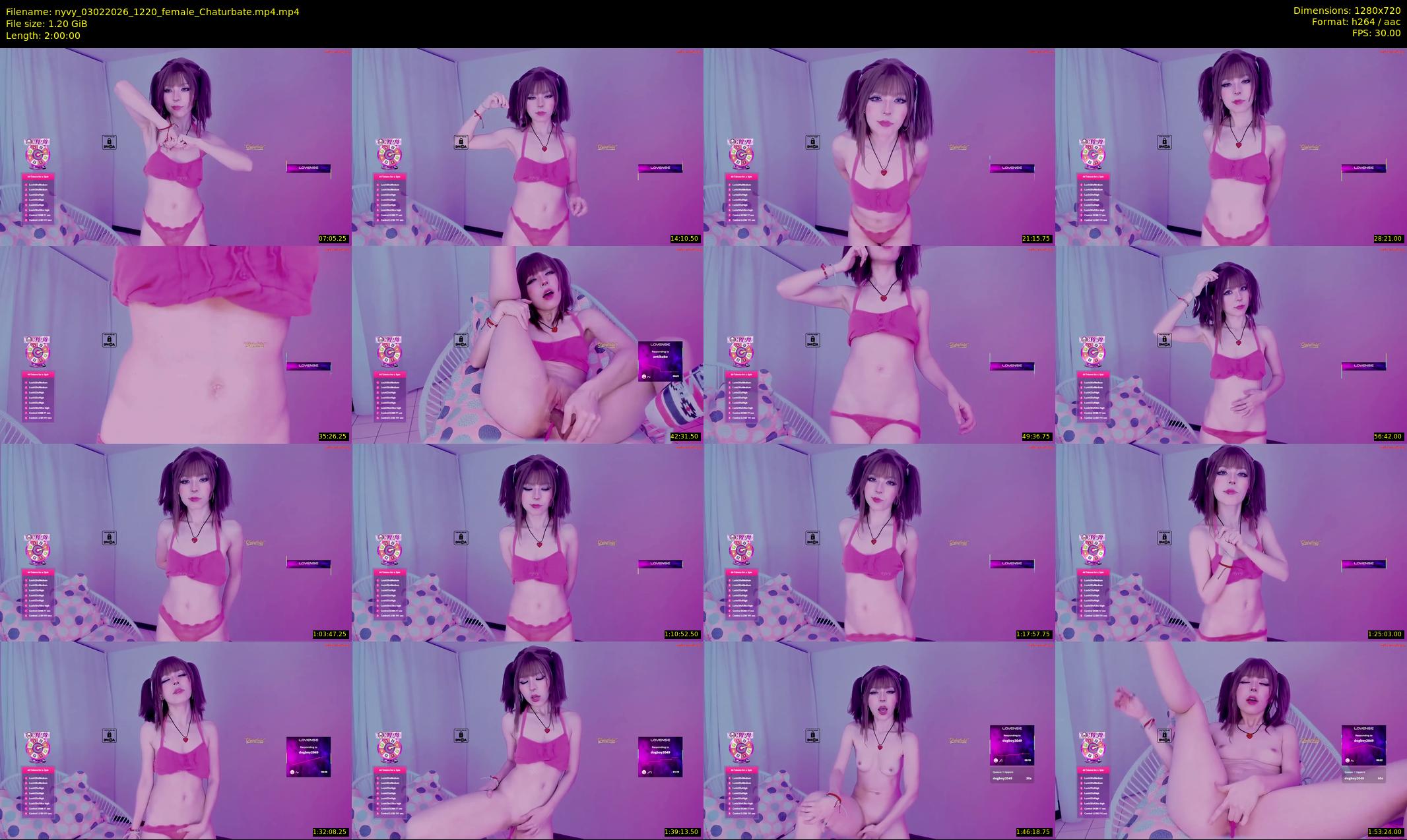 nyvy — 120 minute Chaturbate female cam show recording, 720p, Feb 3, 2026