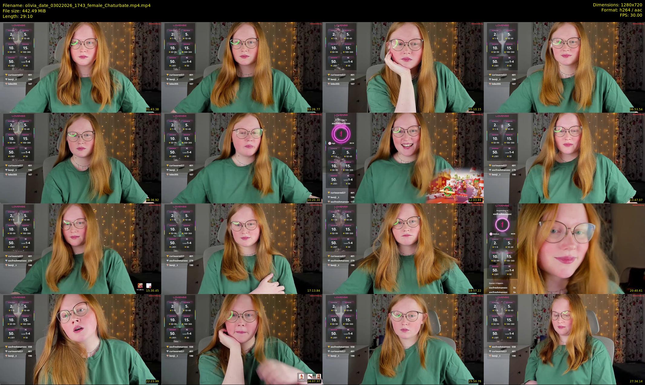 olivia_date — 30 minute Chaturbate female cam show recording, 720p, Feb 3, 2026