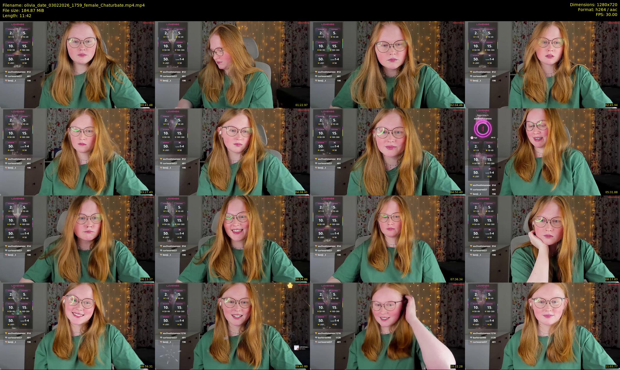 olivia_date — 12 minute Chaturbate female cam show recording, 720p, Feb 3, 2026
