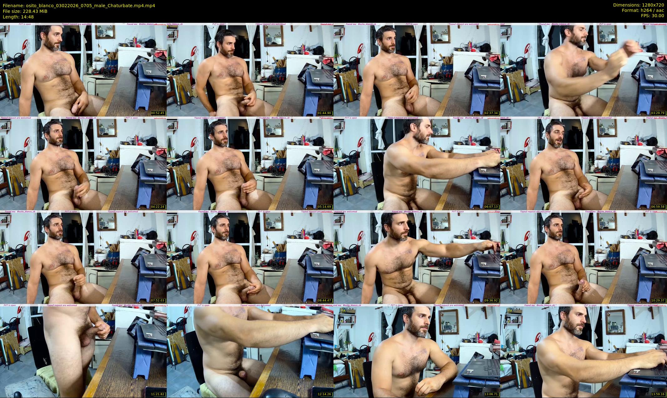 osito_blanco — 15 minute Chaturbate male cam show recording, 720p, Feb 3, 2026
