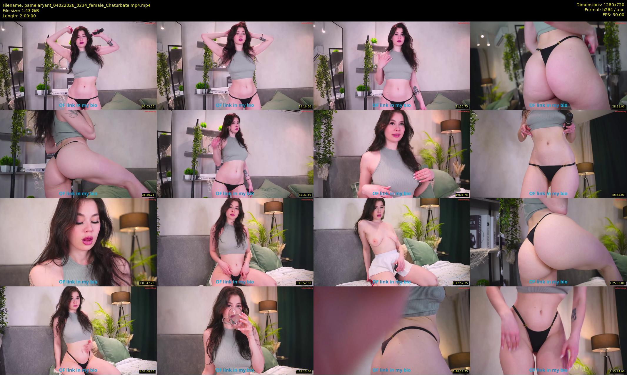 pamelaryant — 120 minute Chaturbate female cam show recording, 720p, Feb 4, 2026