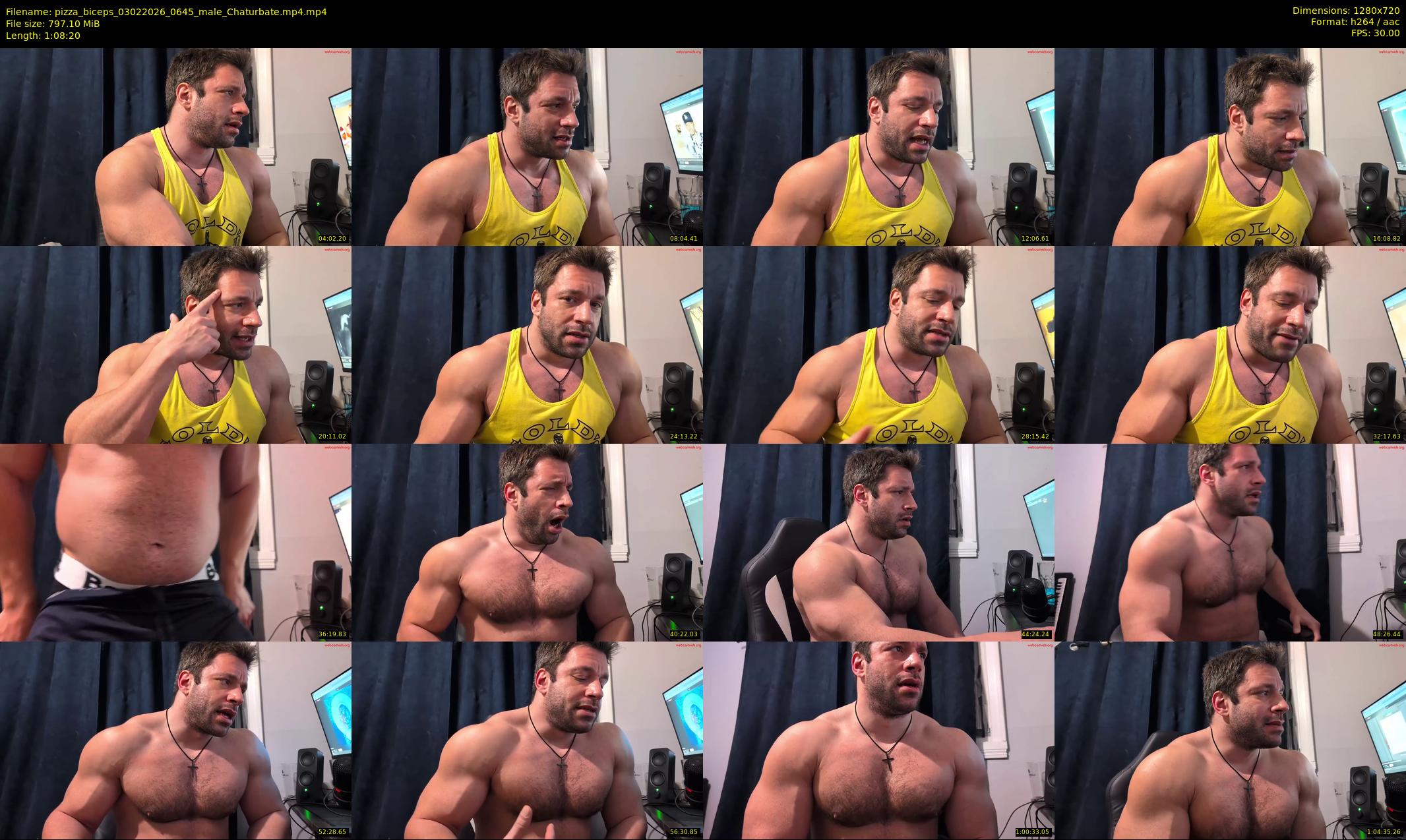 pizza_biceps — 69 minute Chaturbate male cam show recording, 720p, Feb 3, 2026