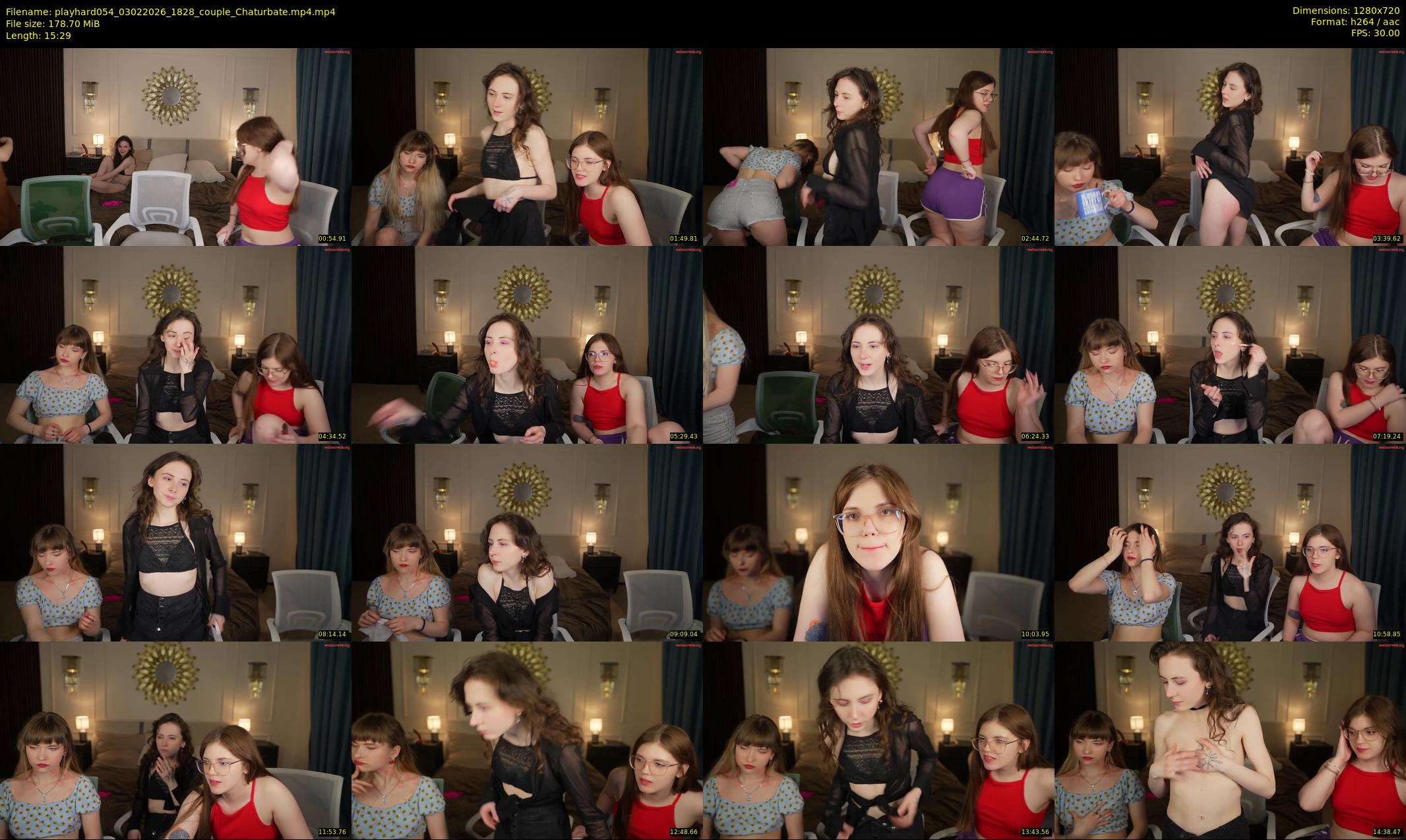 playhard054 — 16 minute Chaturbate couple cam show recording, 720p, Feb 3, 2026