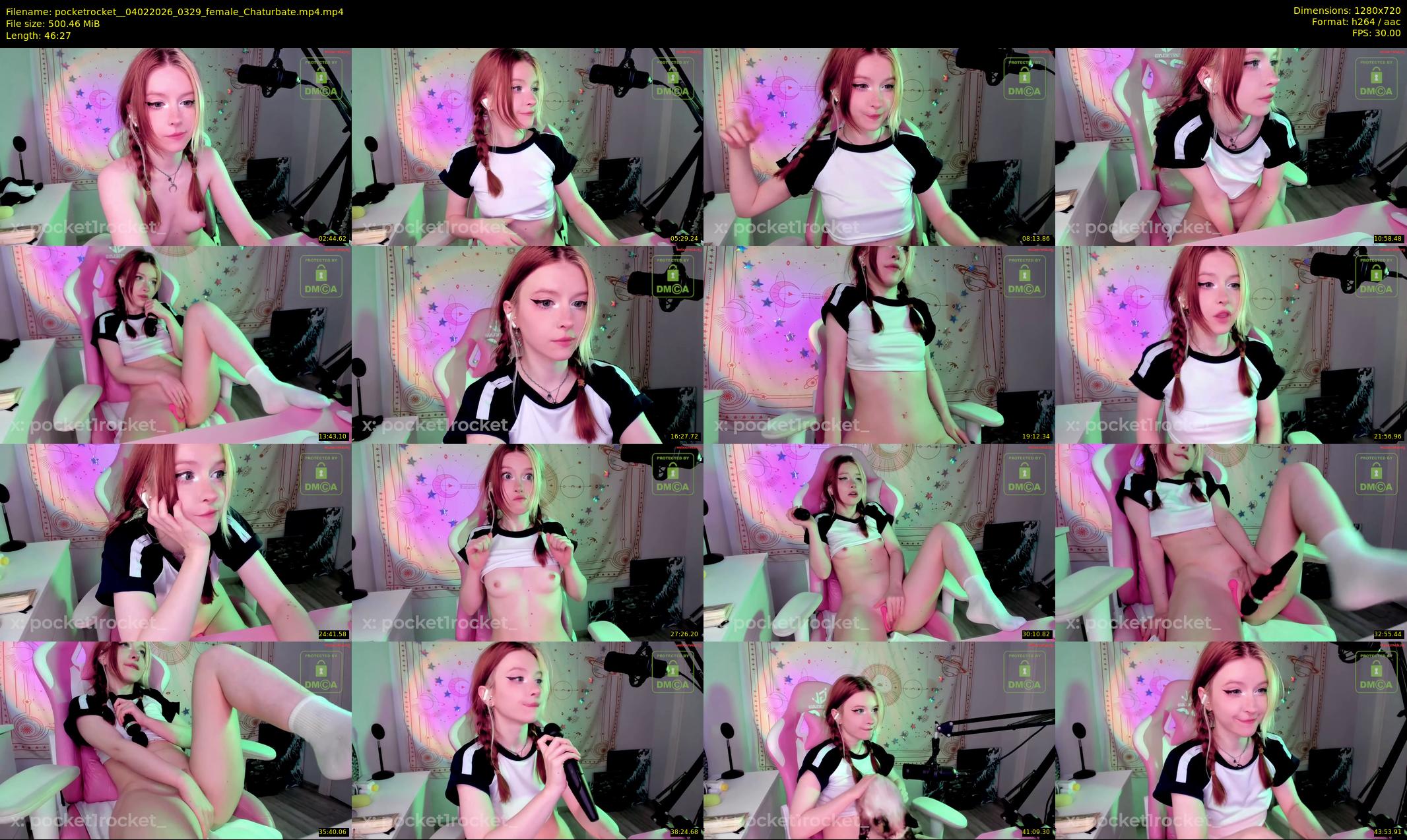 pocketrocket_ — 47 minute Chaturbate female cam show recording, 720p, Feb 4, 2026