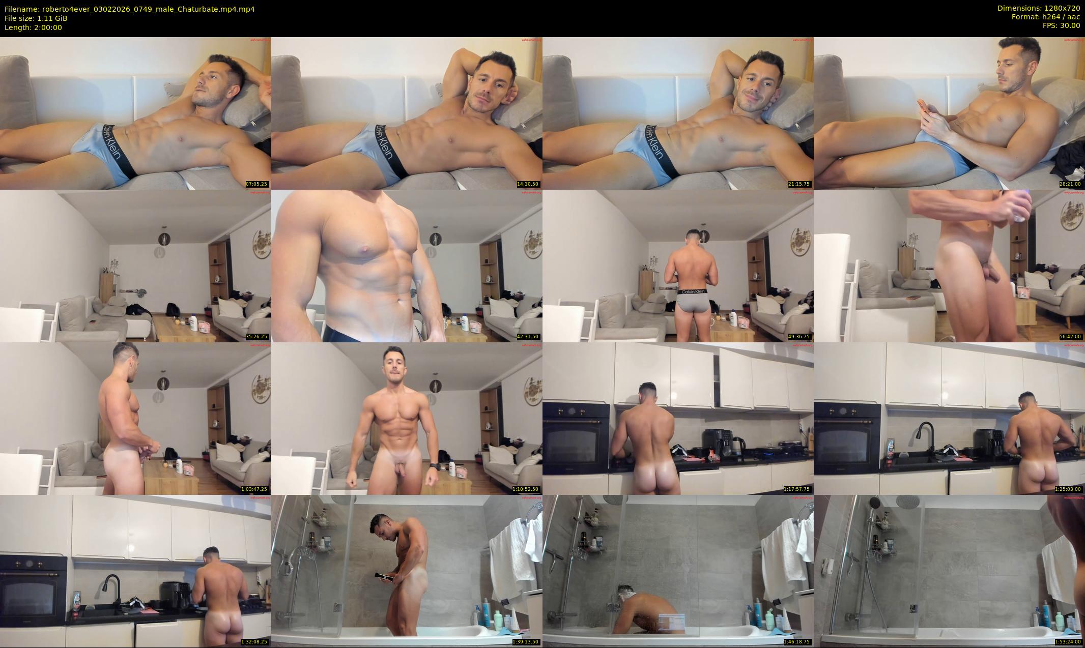 roberto4ever — 120 minute Chaturbate male cam show recording, 720p, Feb 3, 2026