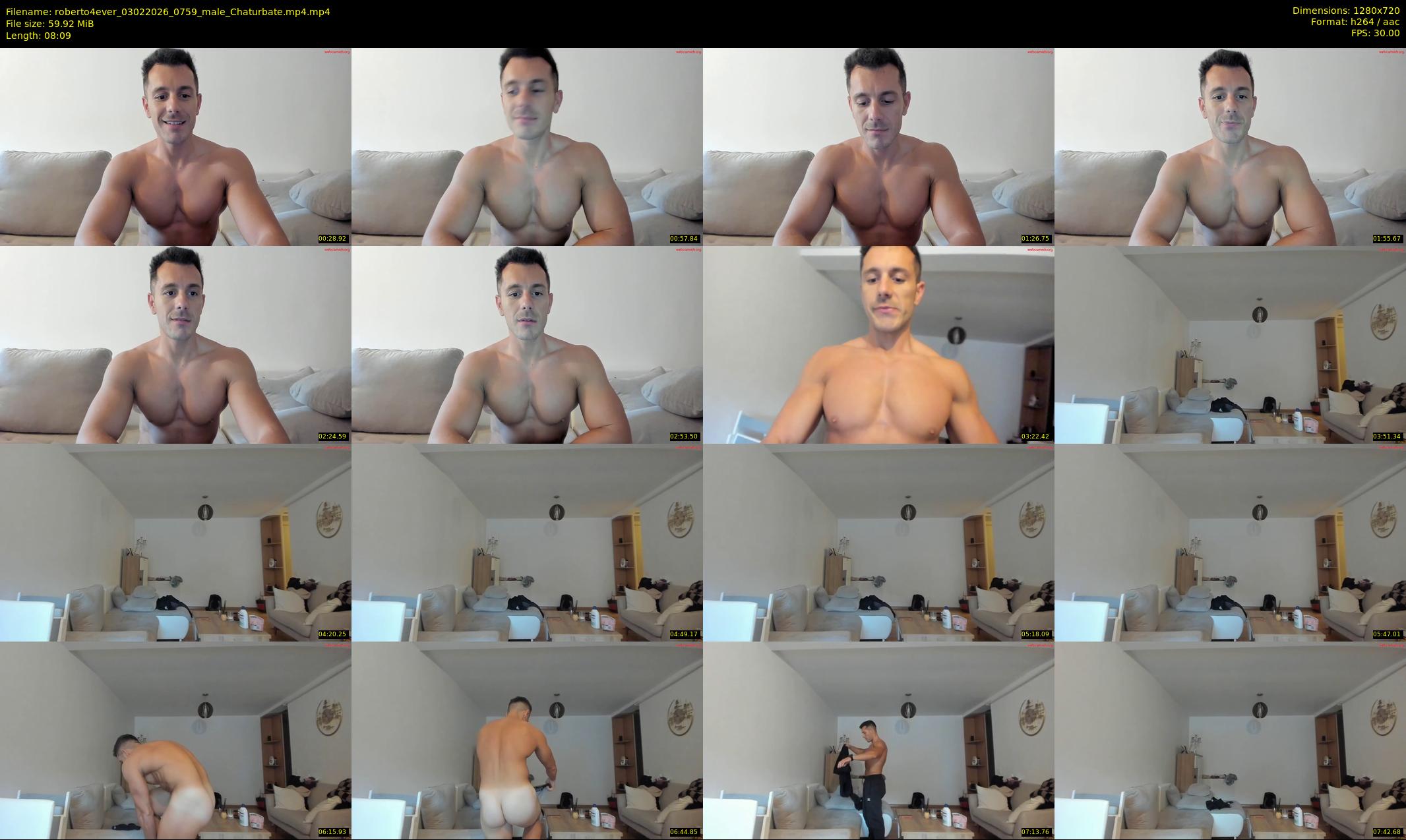 roberto4ever — 9 minute Chaturbate male cam show recording, 720p, Feb 3, 2026