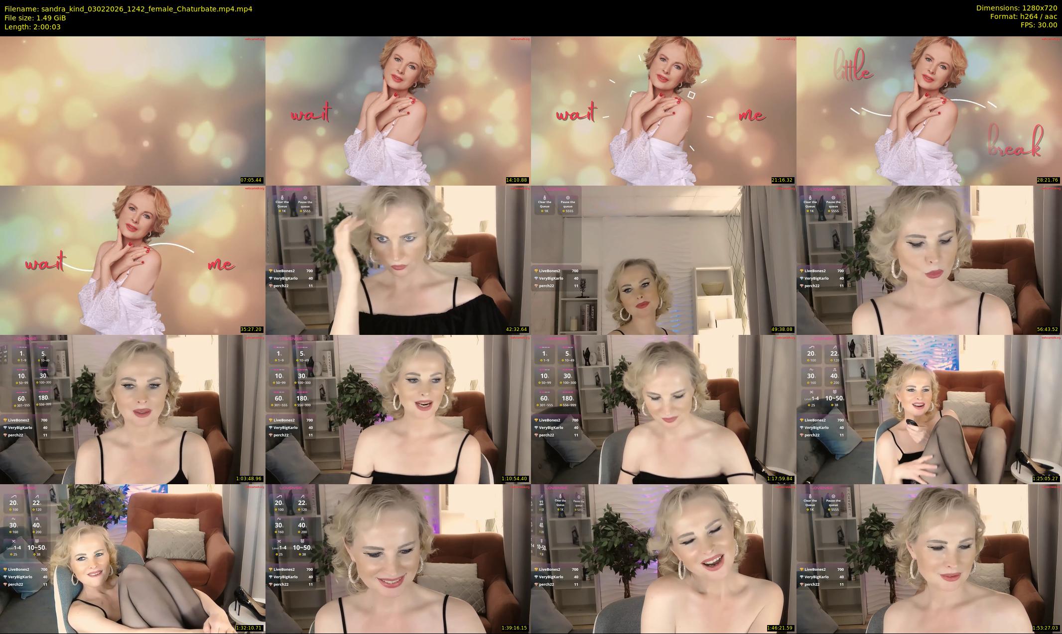 sandra_kind — 121 minute Chaturbate female cam show recording, 720p, Feb 3, 2026