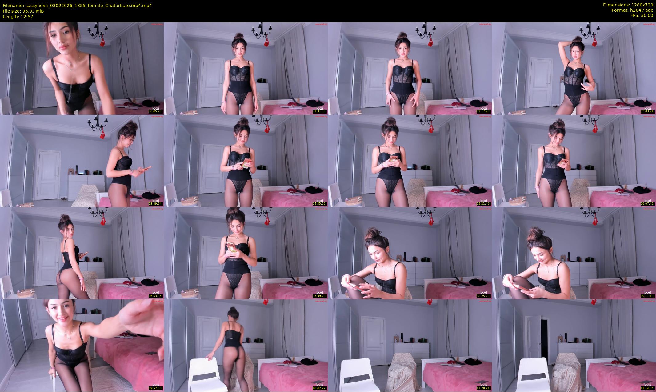 sassynova — 13 minute Chaturbate female cam show recording, 720p, Feb 3, 2026