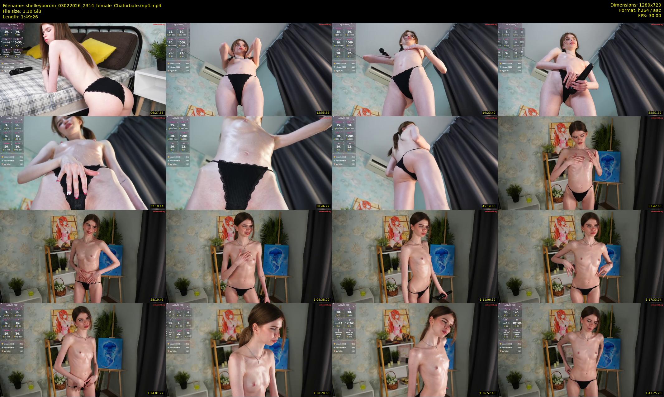 shelleyborom — 110 minute Chaturbate female cam show recording, 720p, Feb 3, 2026