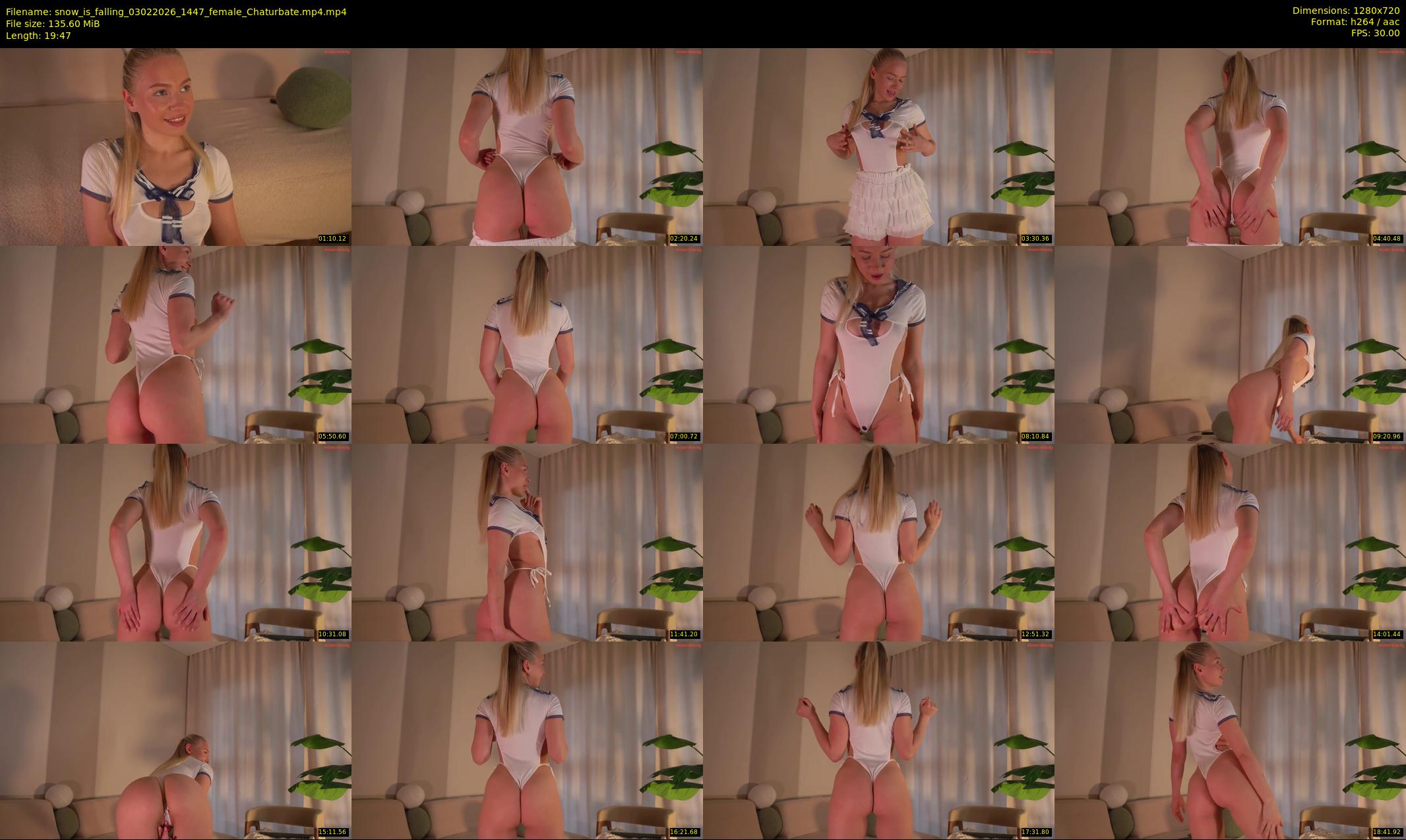 snow_is_falling — 20 minute Chaturbate female cam show recording, 720p, Feb 3, 2026