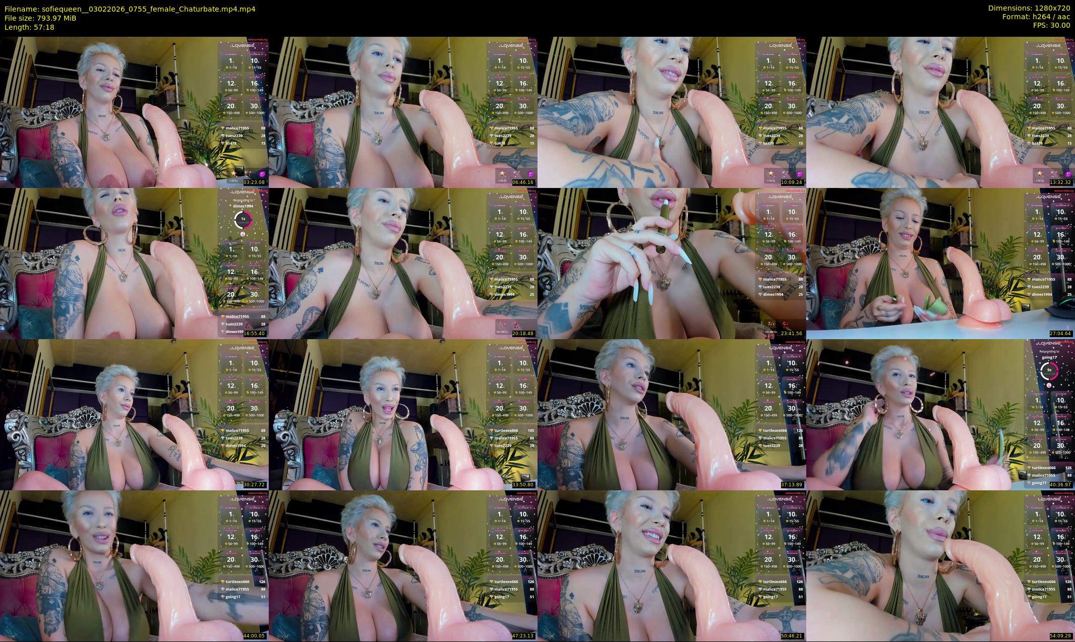 sofiequeen_ — 58 minute Chaturbate female cam show recording, 720p, Feb 3, 2026