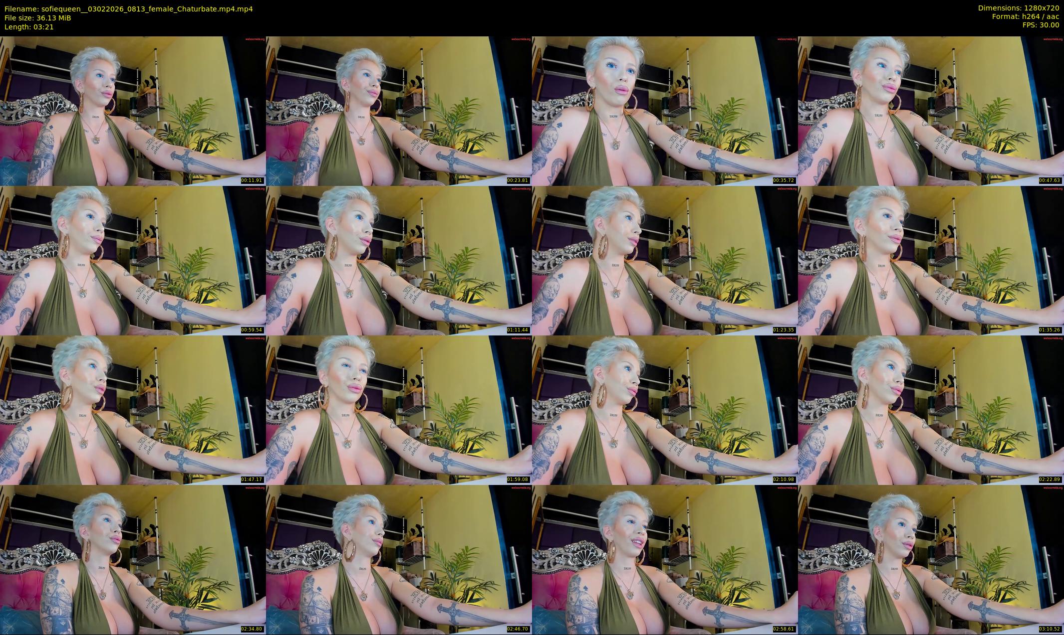 sofiequeen_ — 4 minute Chaturbate female cam show recording, 720p, Feb 3, 2026