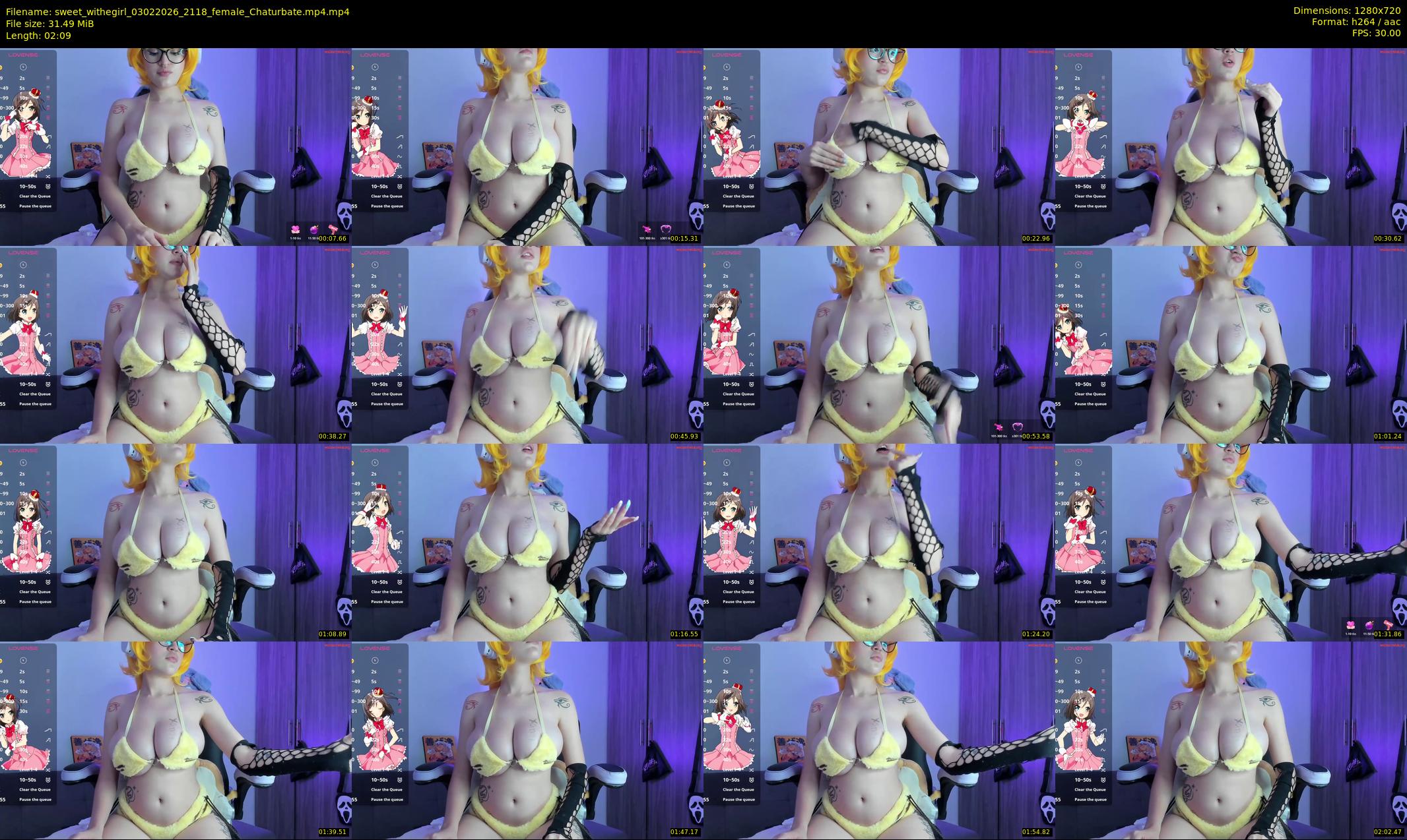 sweet_withegirl — 3 minute Chaturbate female cam show recording, 720p, Feb 3, 2026