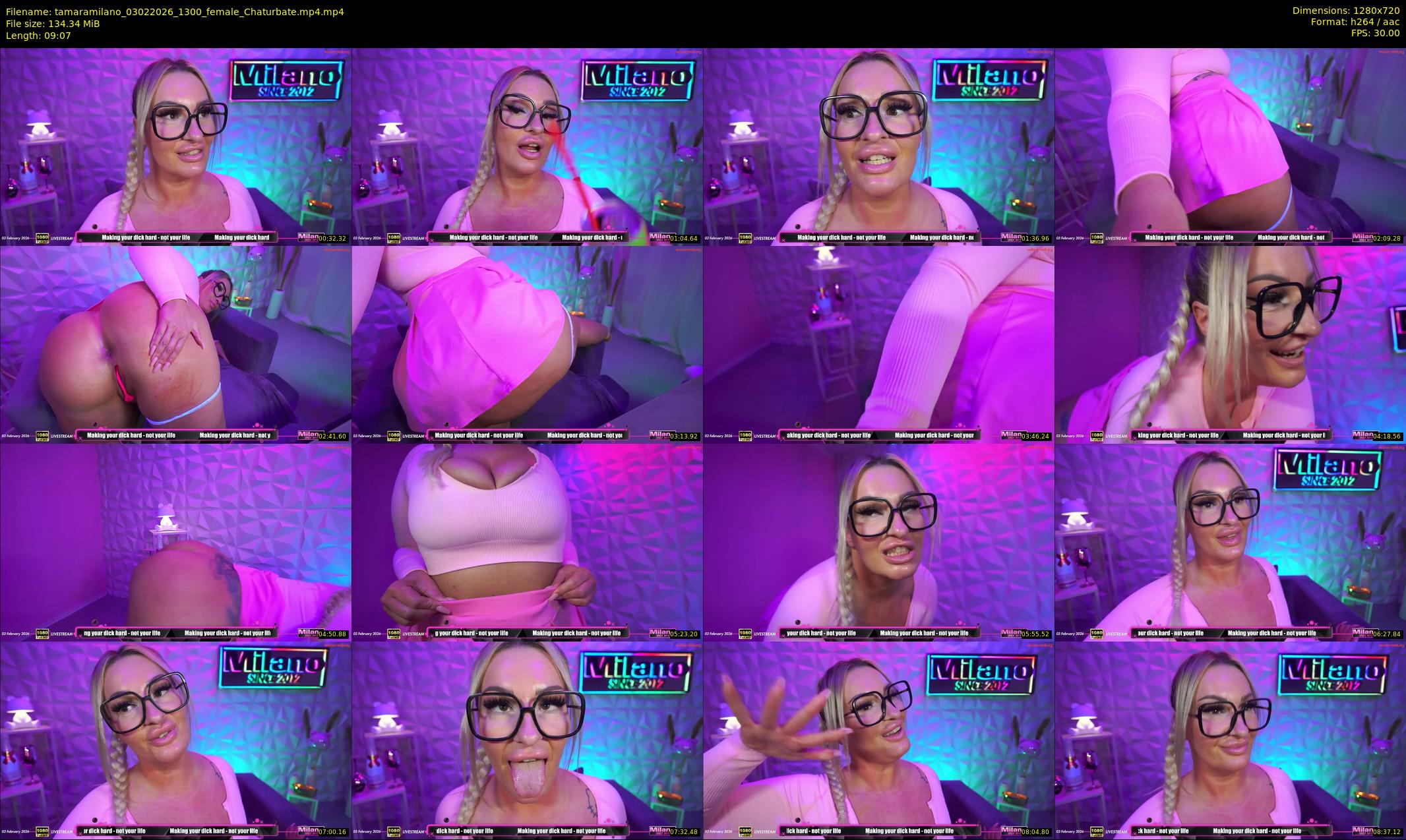 tamaramilano — 10 minute Chaturbate female cam show recording, 720p, Feb 3, 2026
