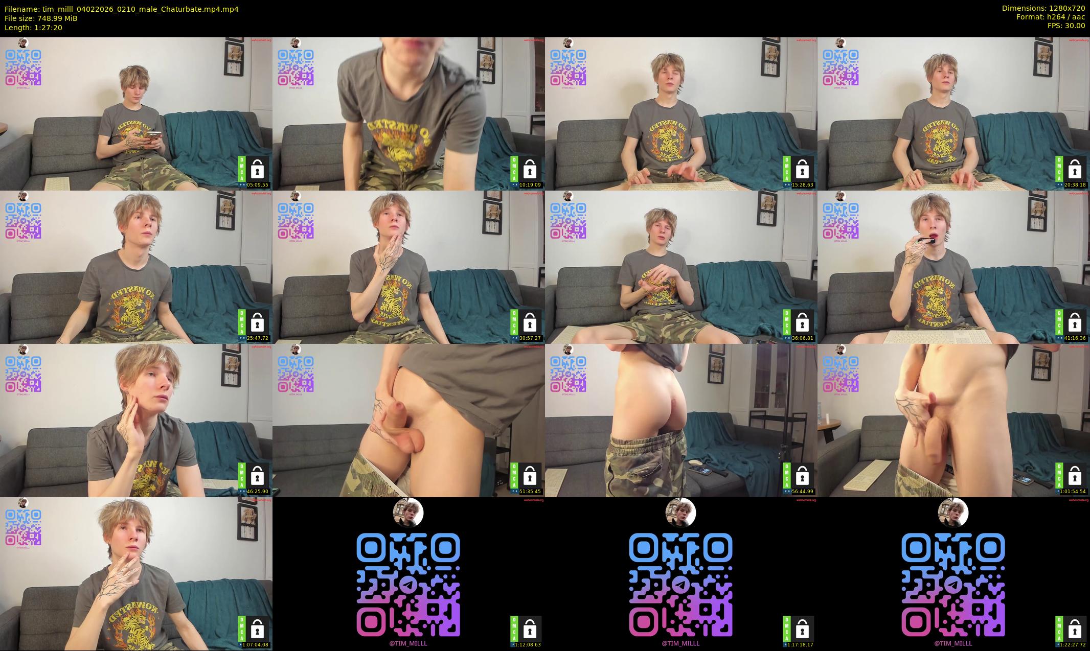 tim_milll — 88 minute Chaturbate male cam show recording, 720p, Feb 4, 2026
